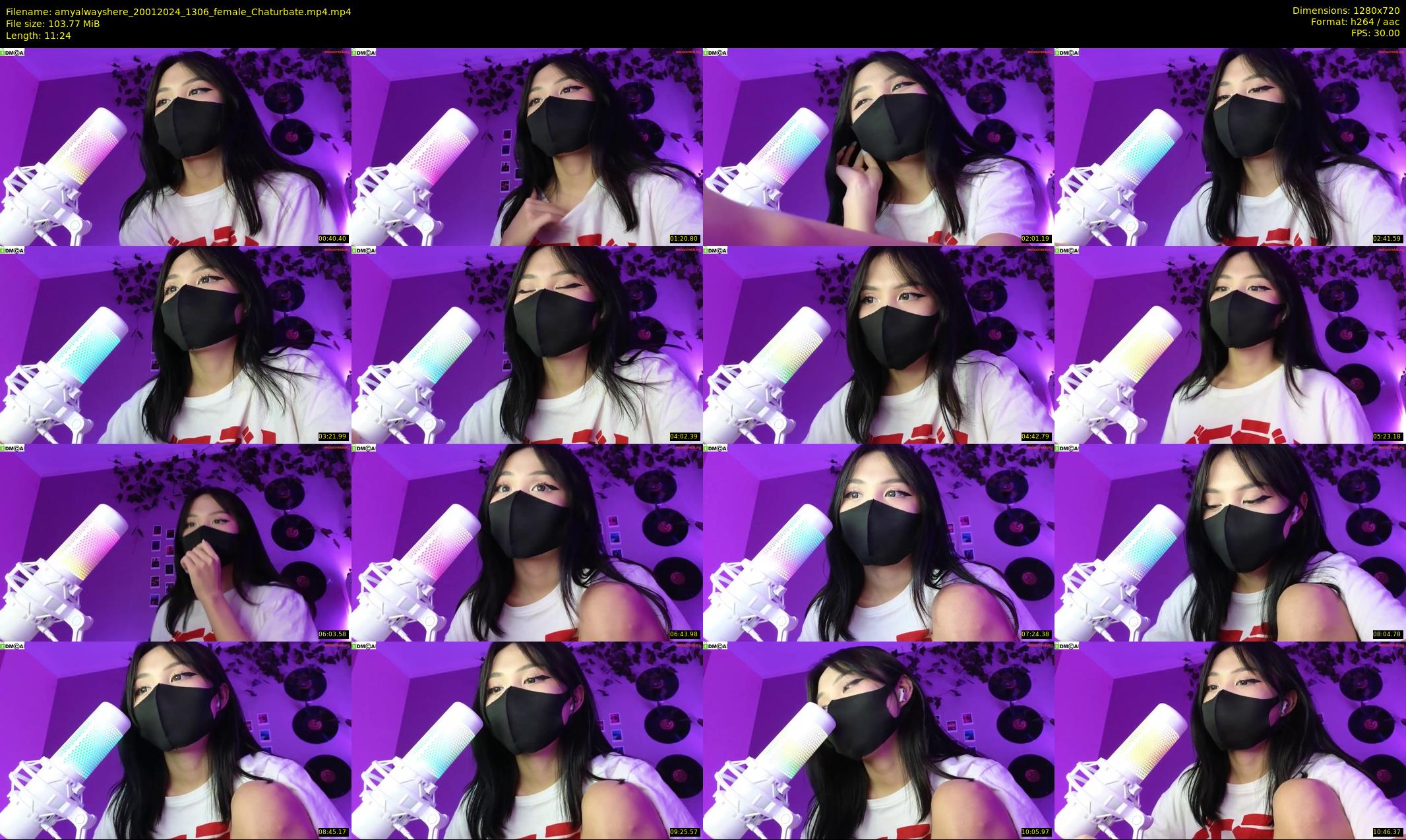 amyalwayshere — 12 minute Chaturbate female cam show recording, 720p, Jan 20, 2024