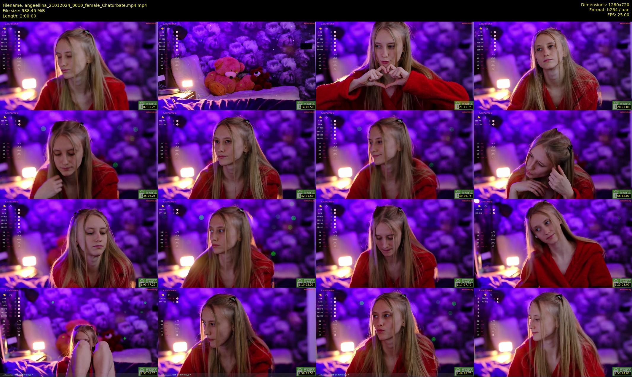 angeellina — 120 minute Chaturbate female cam show recording, 720p, Jan 21, 2024