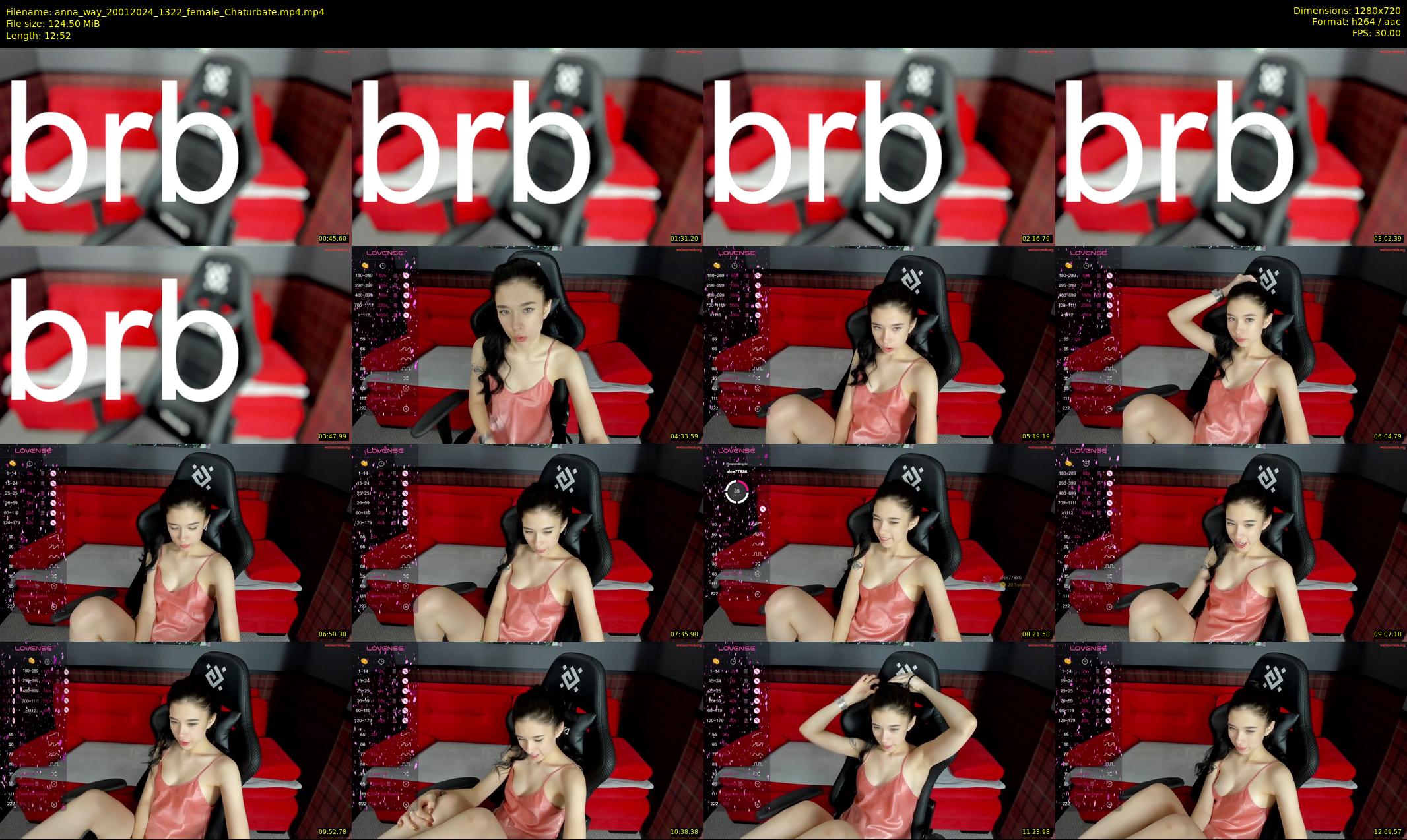 anna_way — 13 minute Chaturbate female cam show recording, 720p, Jan 20, 2024