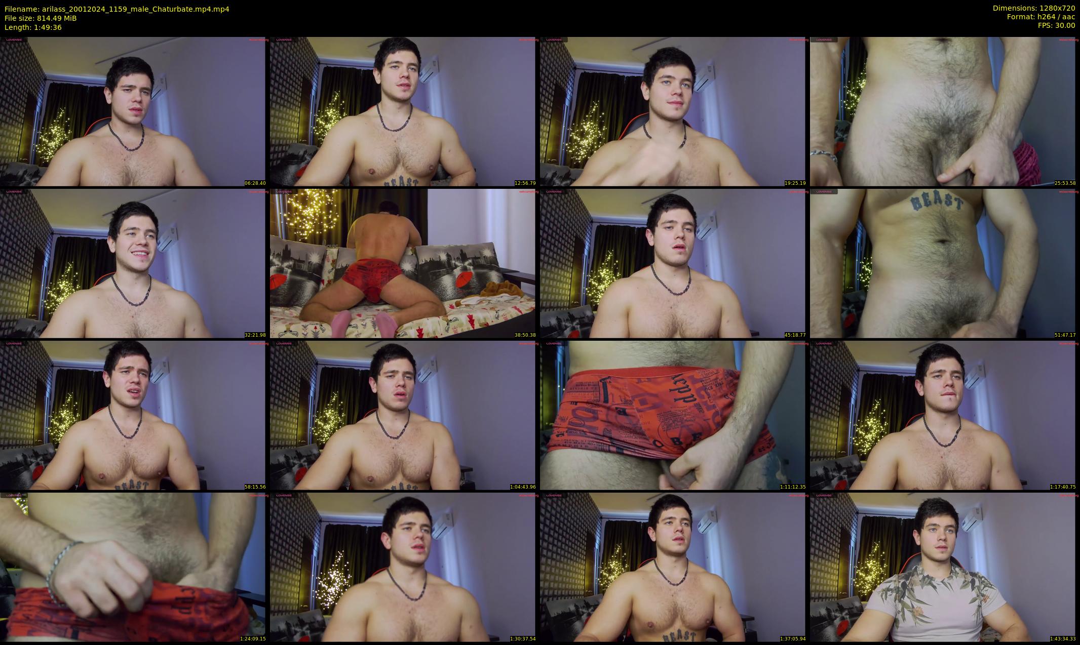 arilass — 110 minute Chaturbate male cam show recording, 720p, Jan 20, 2024
