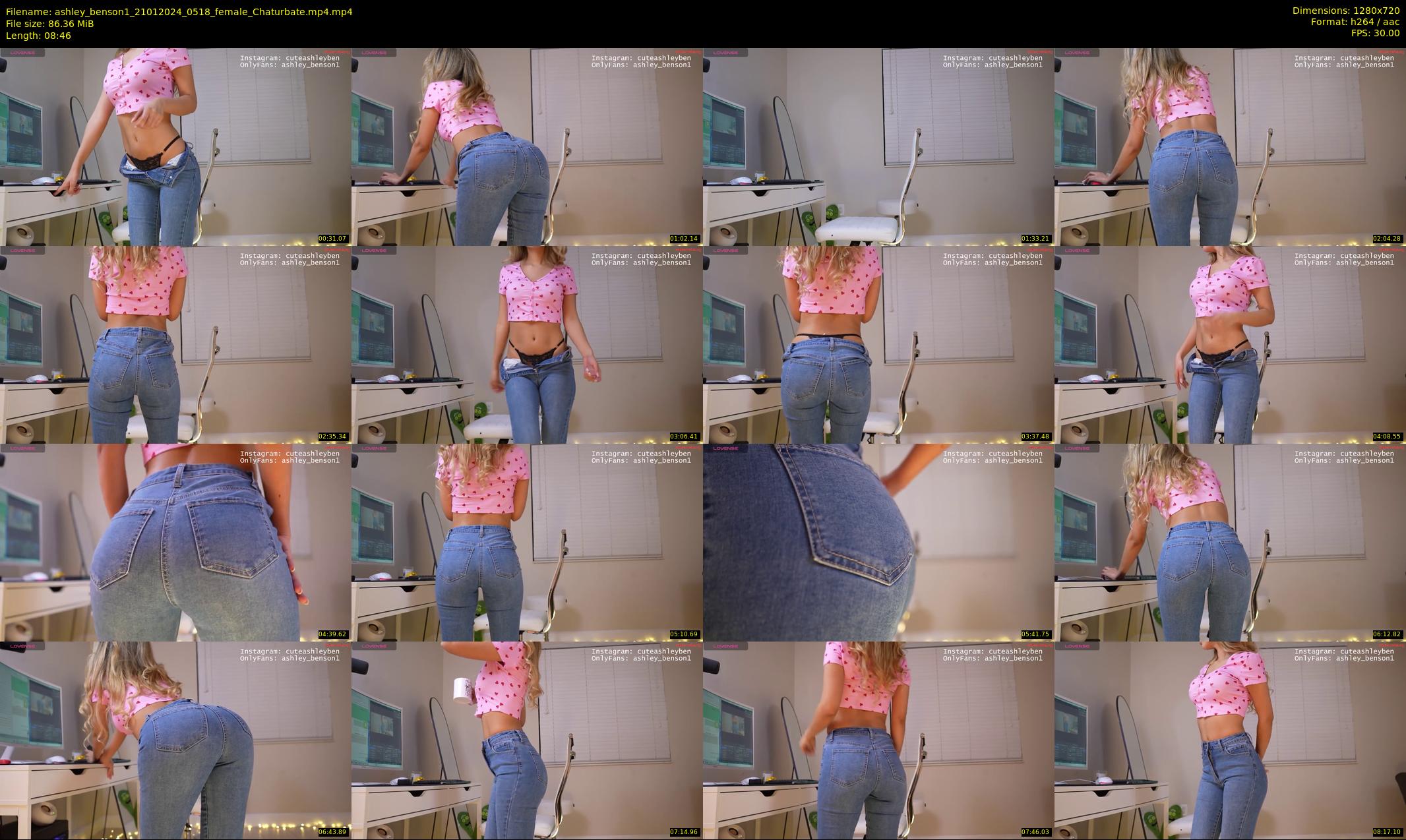 ashley_benson1 — 9 minute Chaturbate female cam show recording, 720p, Jan 21, 2024
