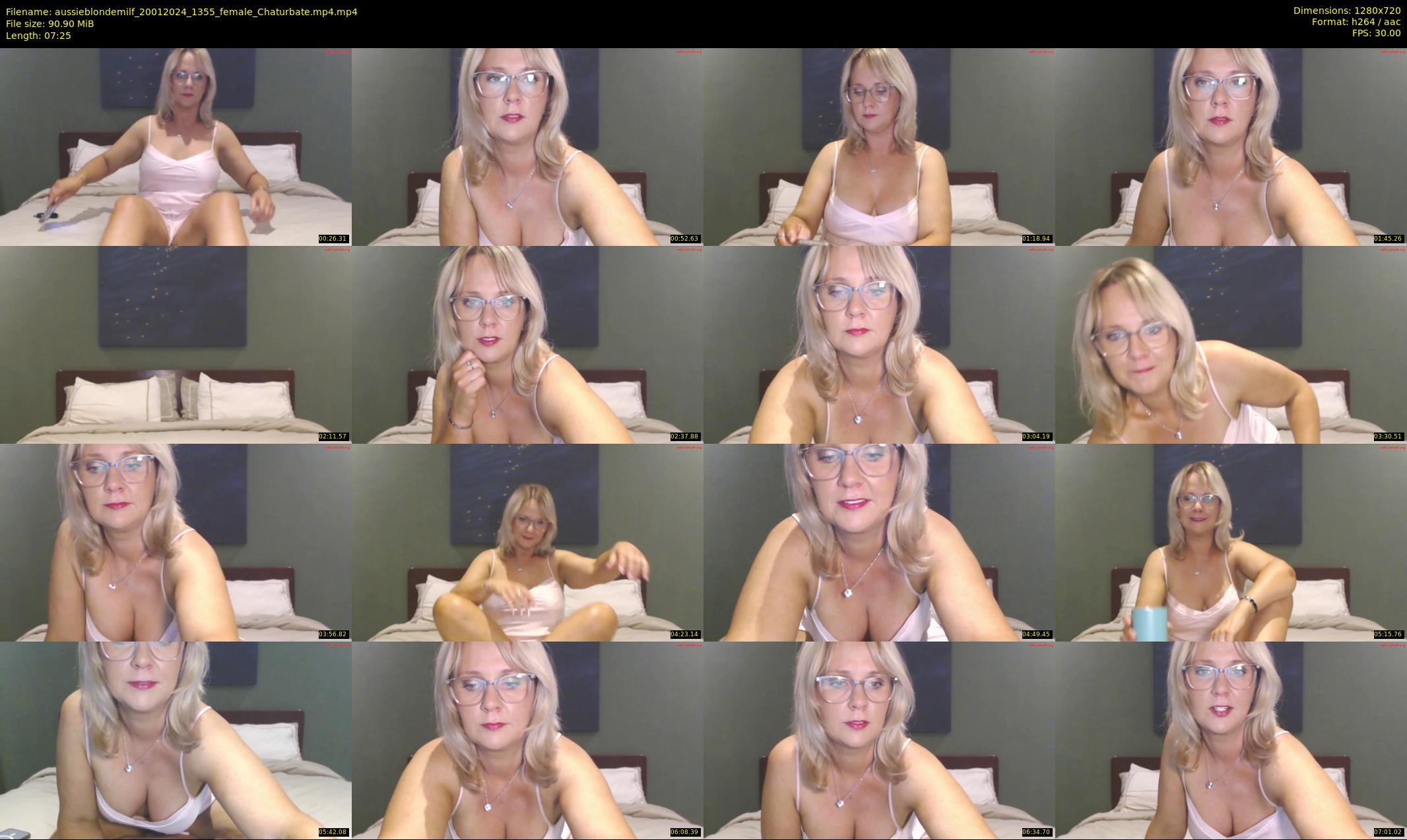 aussieblondemilf — 8 minute Chaturbate female cam show recording, 720p, Jan 20, 2024
