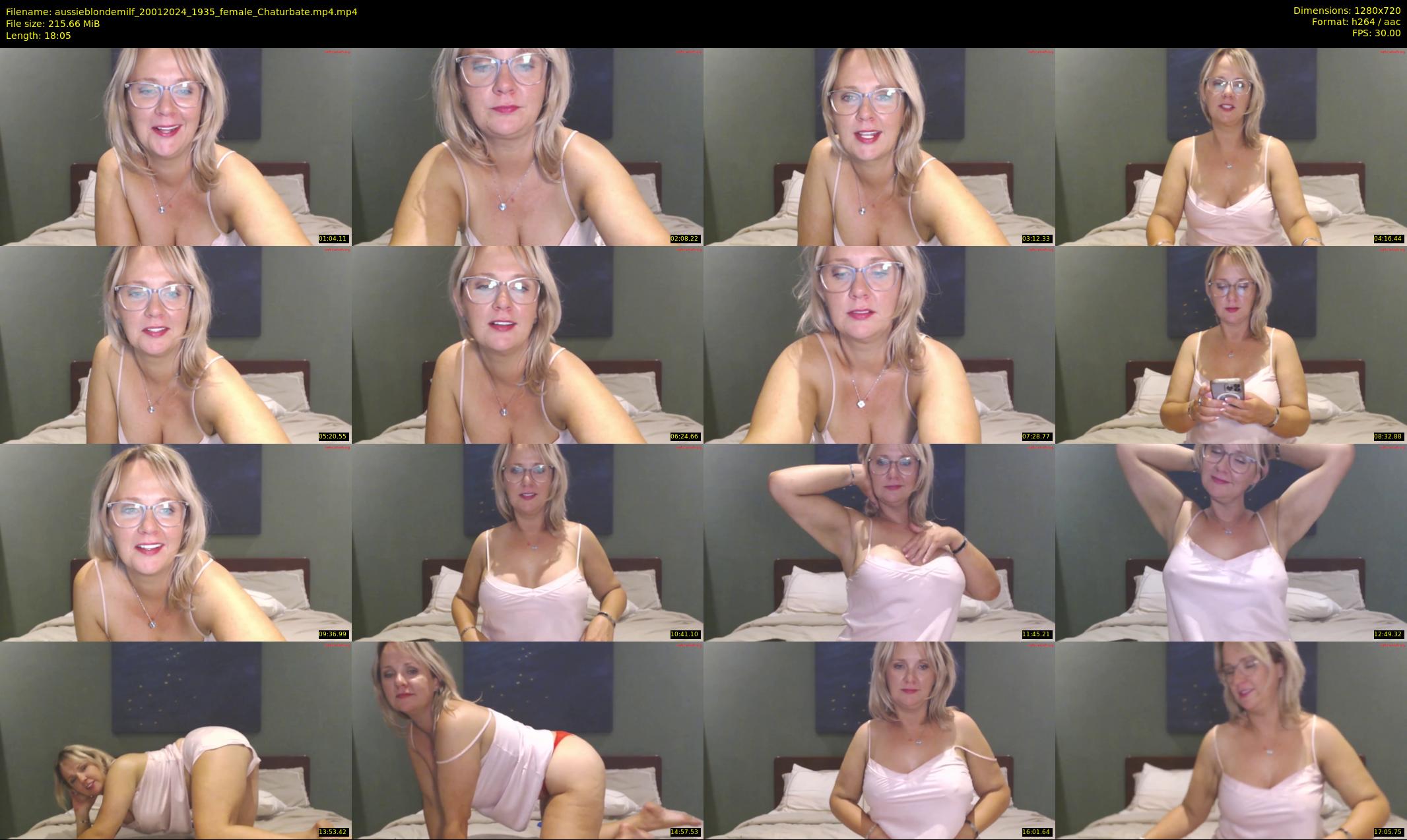 aussieblondemilf — 19 minute Chaturbate female cam show recording, 720p, Jan 20, 2024