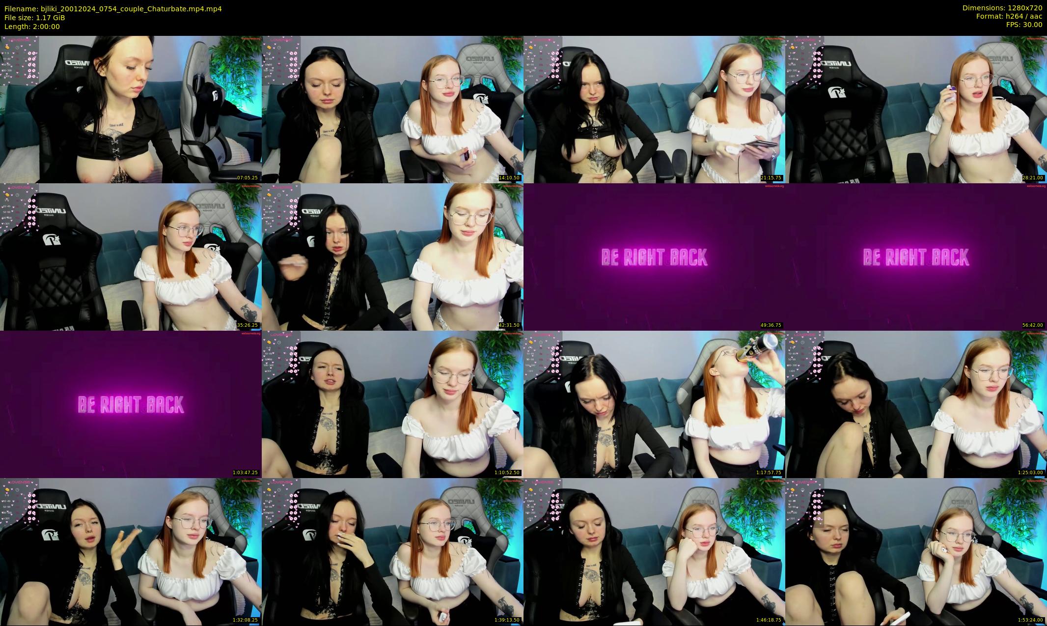 bjliki — 120 minute Chaturbate couple cam show recording, 720p, Jan 20, 2024