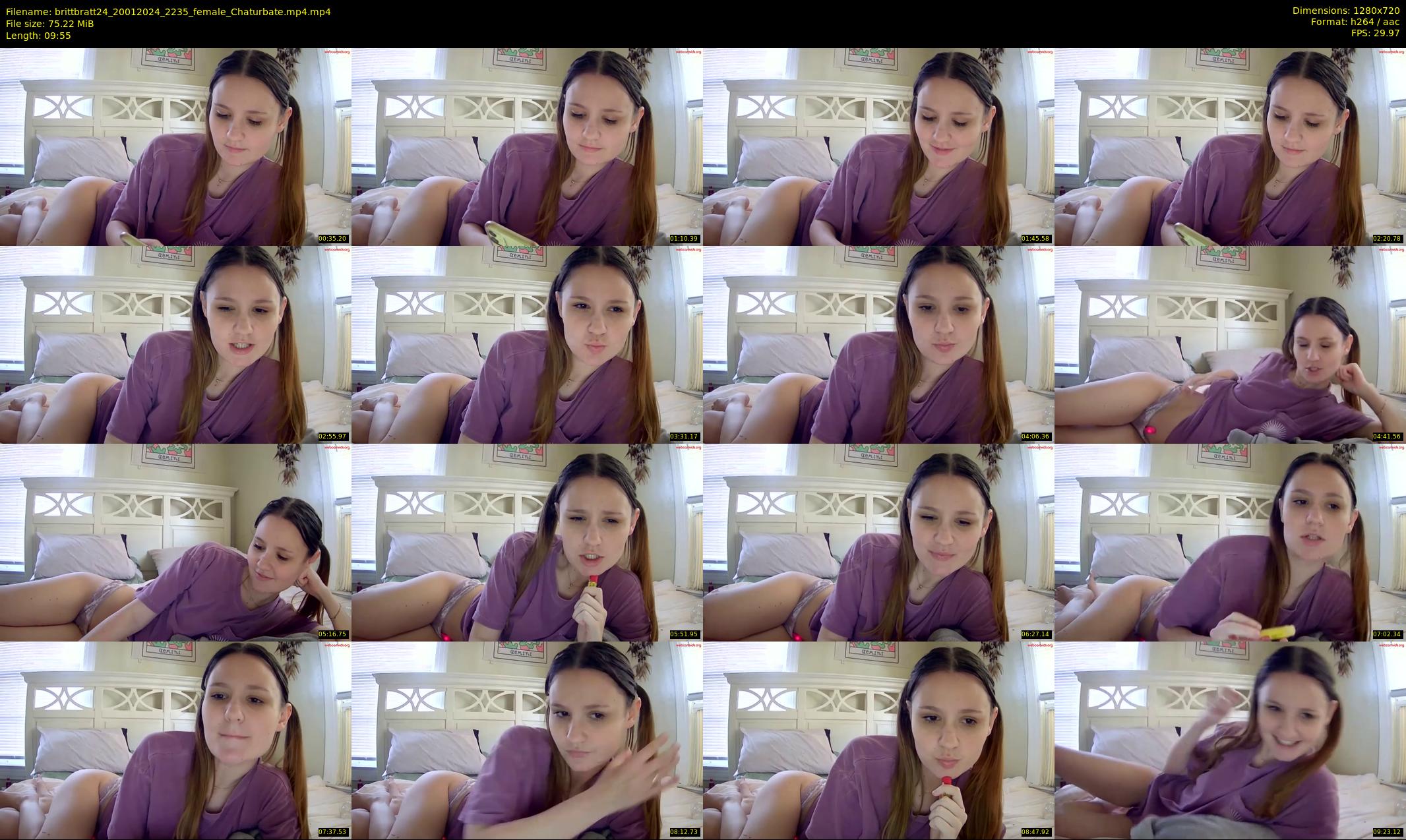 brittbratt24 — 10 minute Chaturbate female cam show recording, 720p, Jan 20, 2024