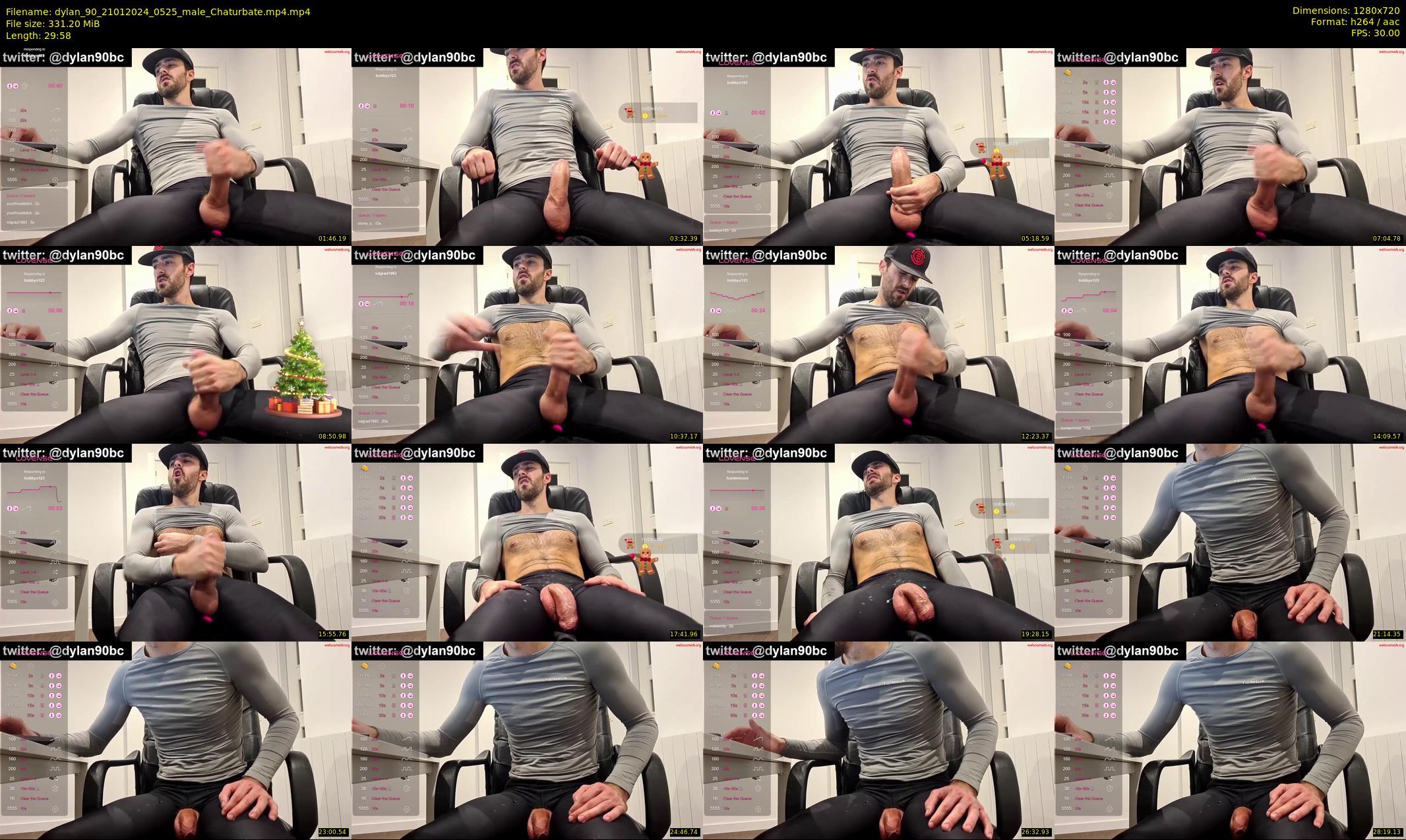 dylan_90 — 30 minute Chaturbate male cam show recording, 720p, Jan 21, 2024