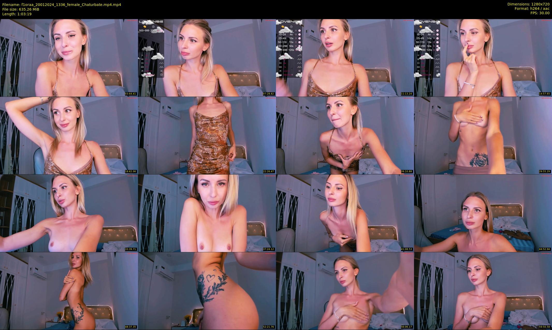 f1oraa — 64 minute Chaturbate female cam show recording, 720p, Jan 20, 2024