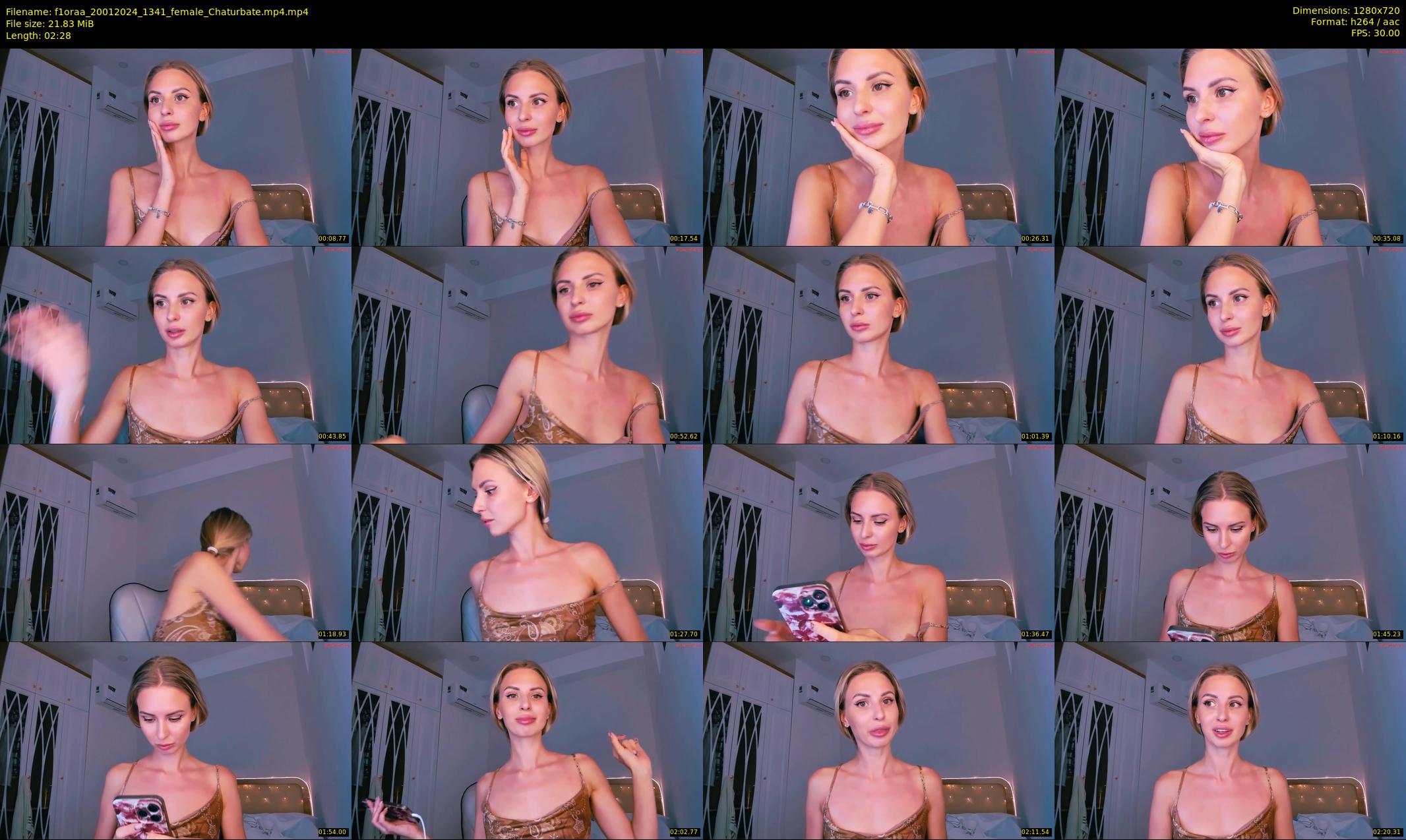 f1oraa — 3 minute Chaturbate female cam show recording, 720p, Jan 20, 2024