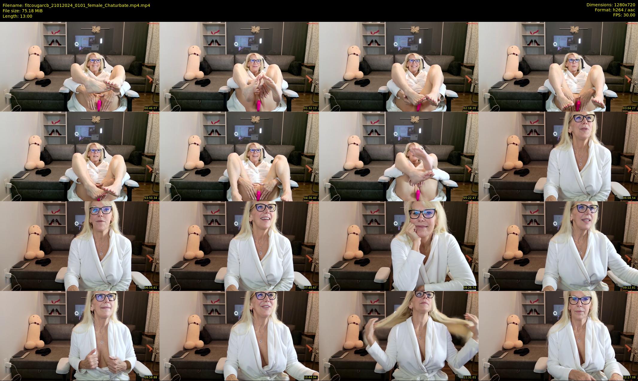 fitcougarcb — 13 minute Chaturbate female cam show recording, 720p, Jan 21, 2024