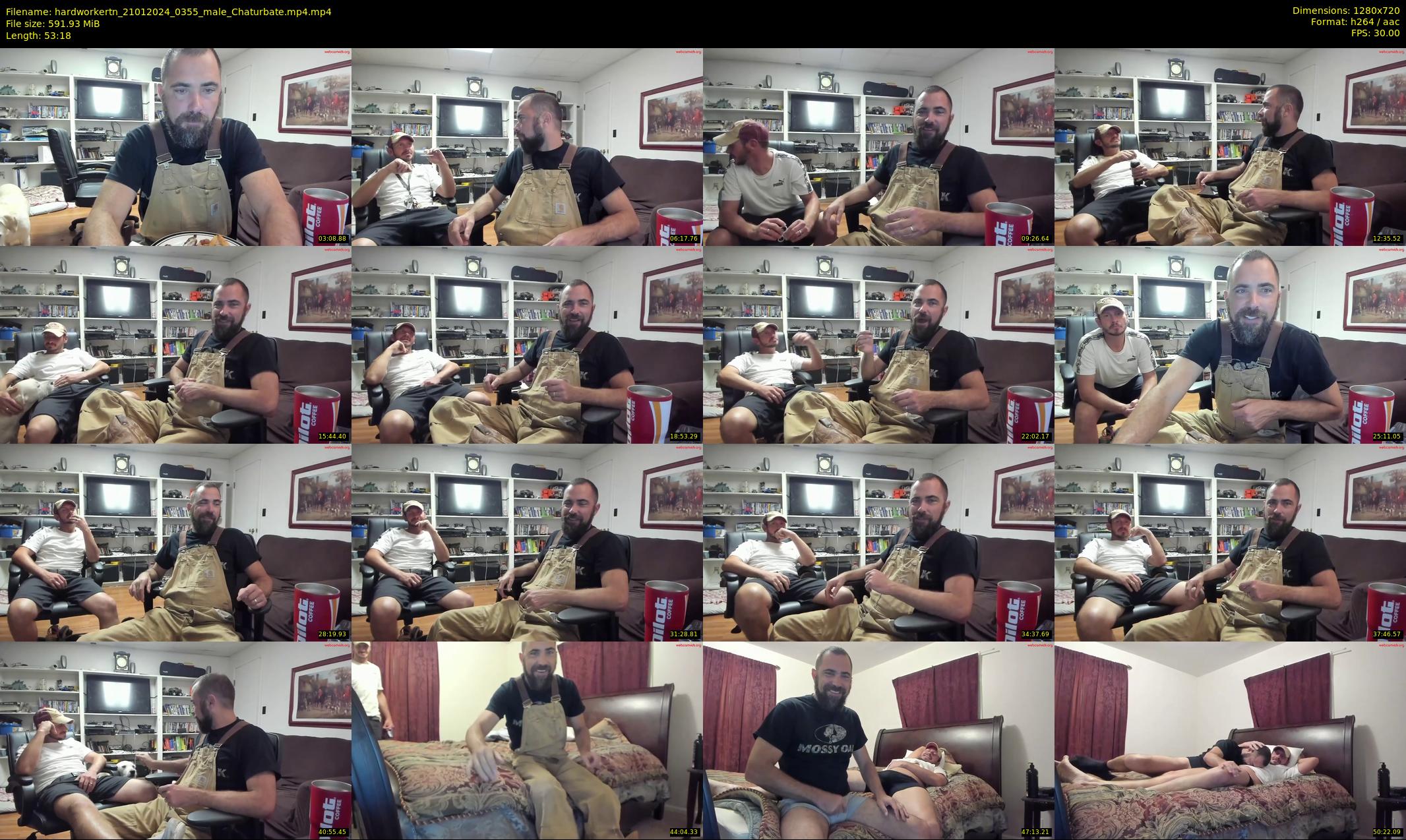hardworkertn — 54 minute Chaturbate male cam show recording, 720p, Jan 21, 2024