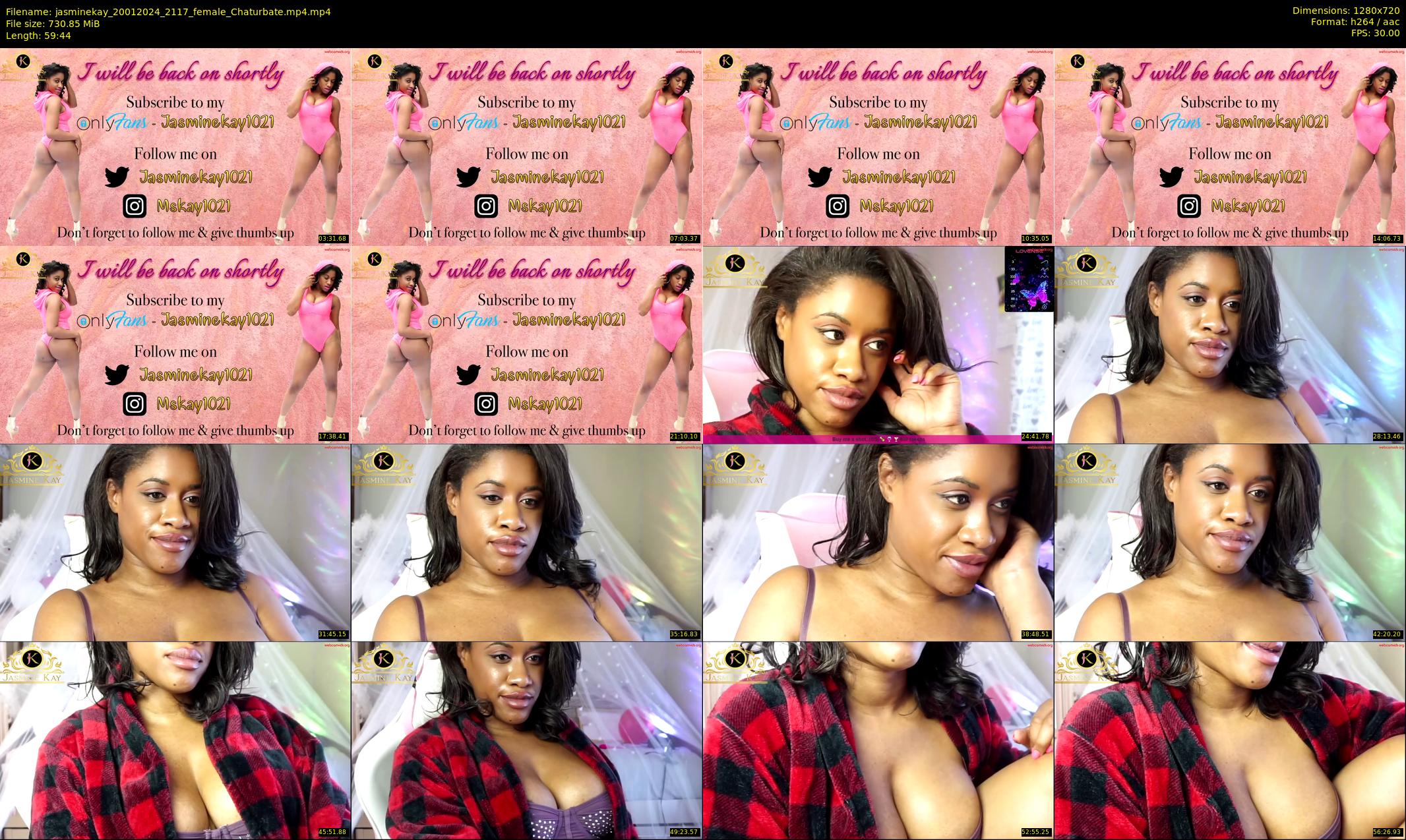 jasminekay — 60 minute Chaturbate female cam show recording, 720p, Jan 20, 2024