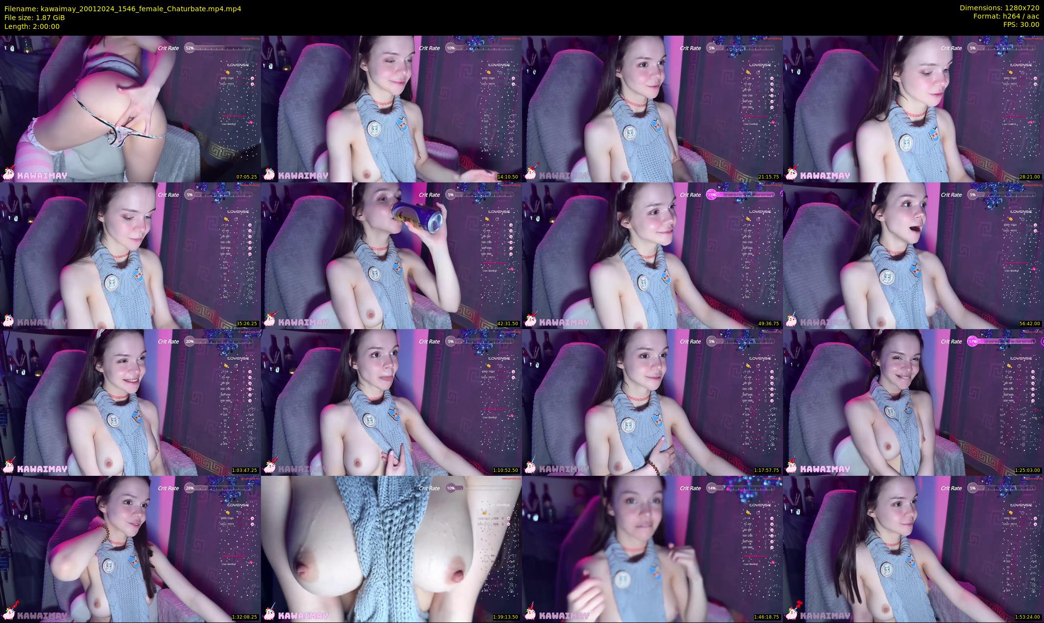 kawaimay — 120 minute Chaturbate female cam show recording, 720p, Jan 20, 2024