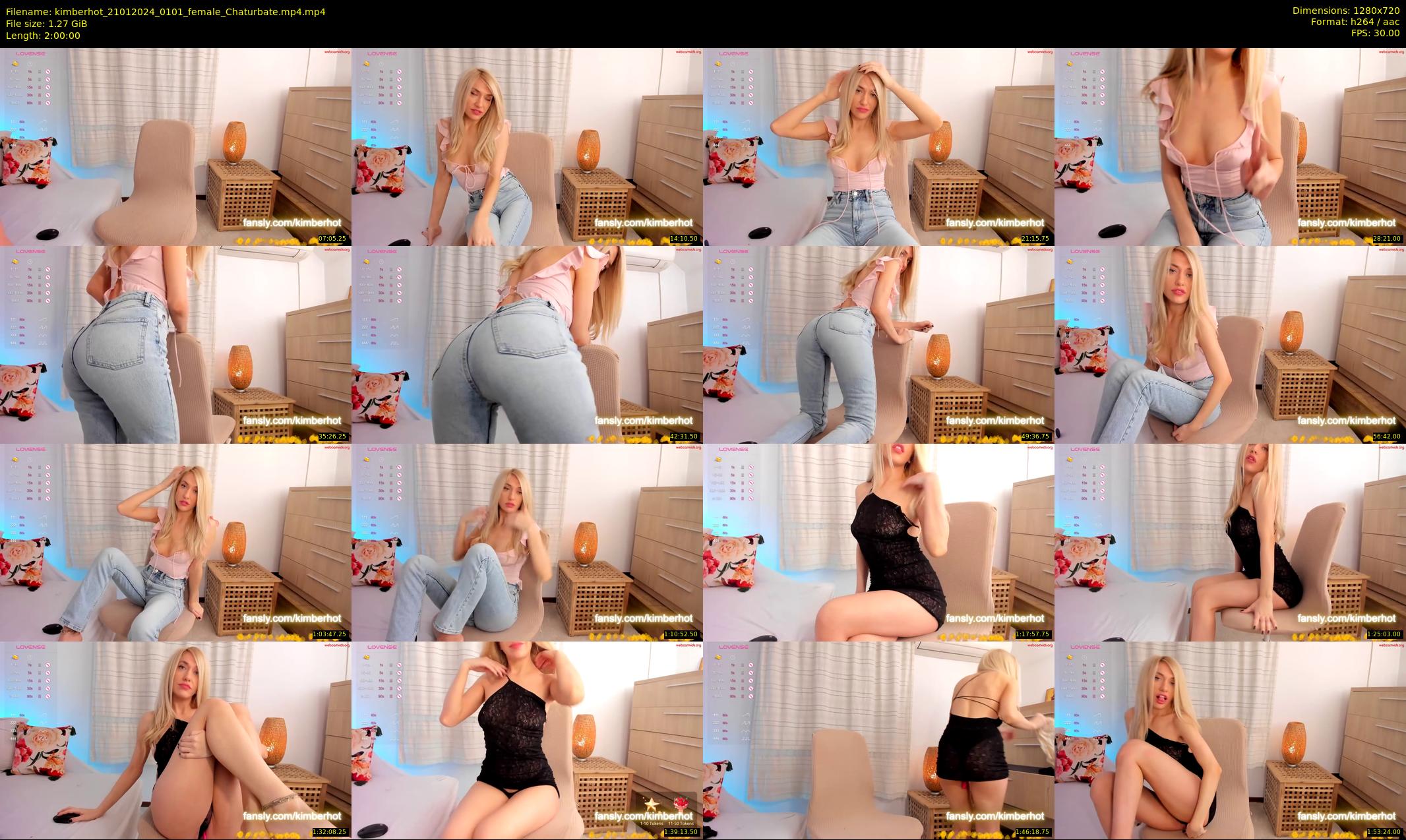 kimberhot — 120 minute Chaturbate female cam show recording, 720p, Jan 21, 2024