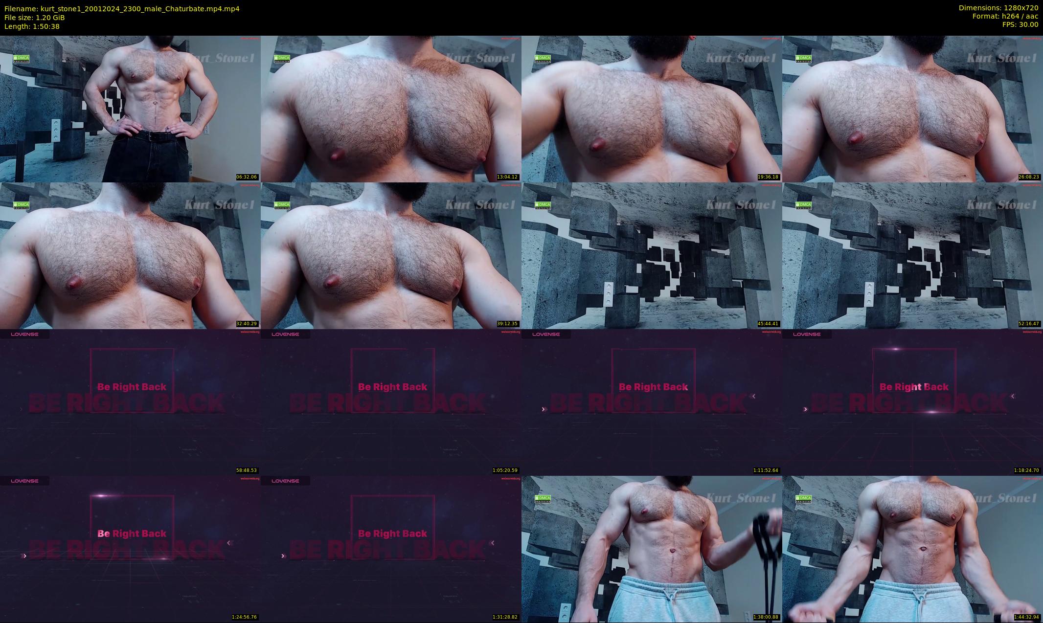 kurt_stone1 — 111 minute Chaturbate male cam show recording, 720p, Jan 20, 2024