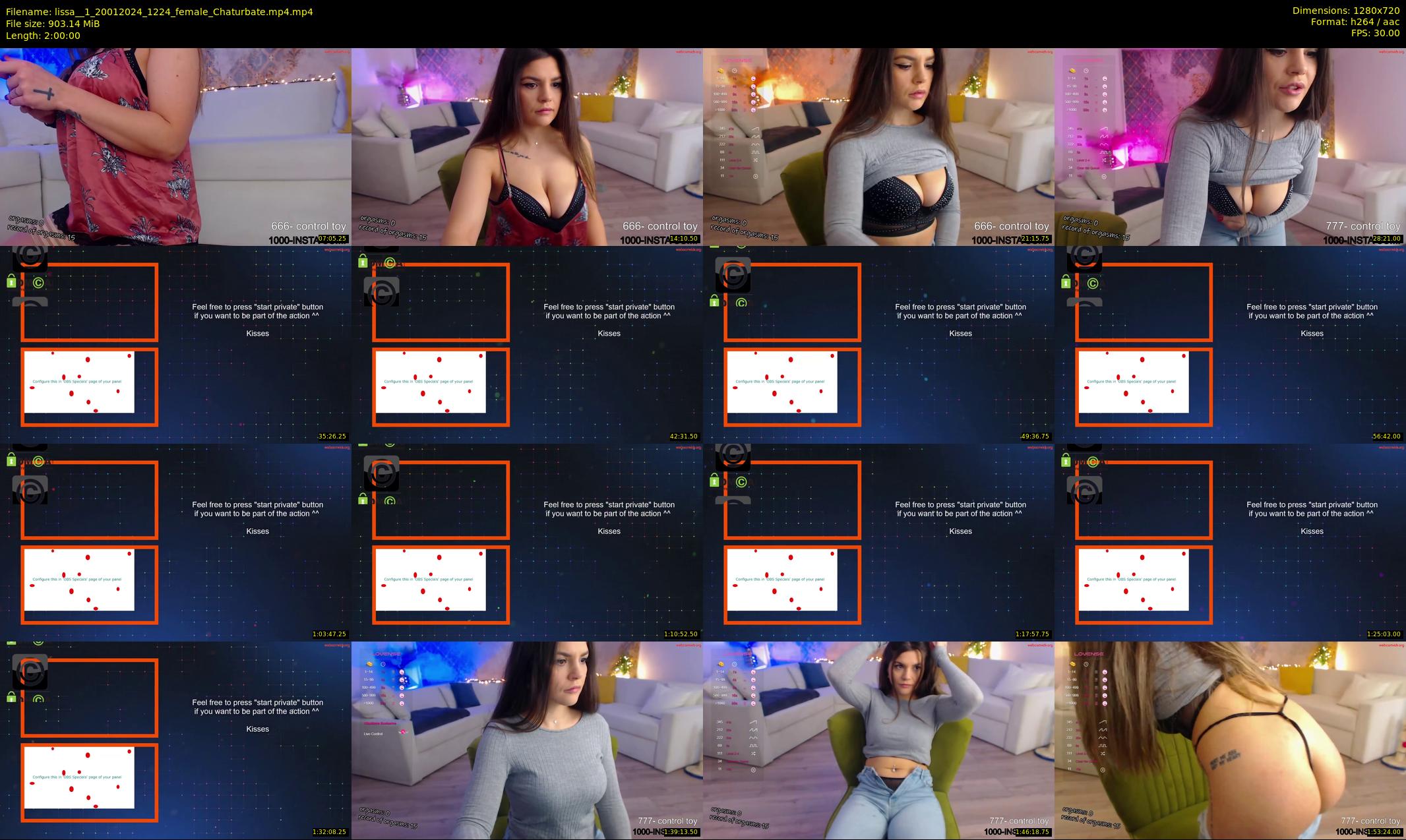 lissa__1 — 120 minute Chaturbate female cam show recording, 720p, Jan 20, 2024