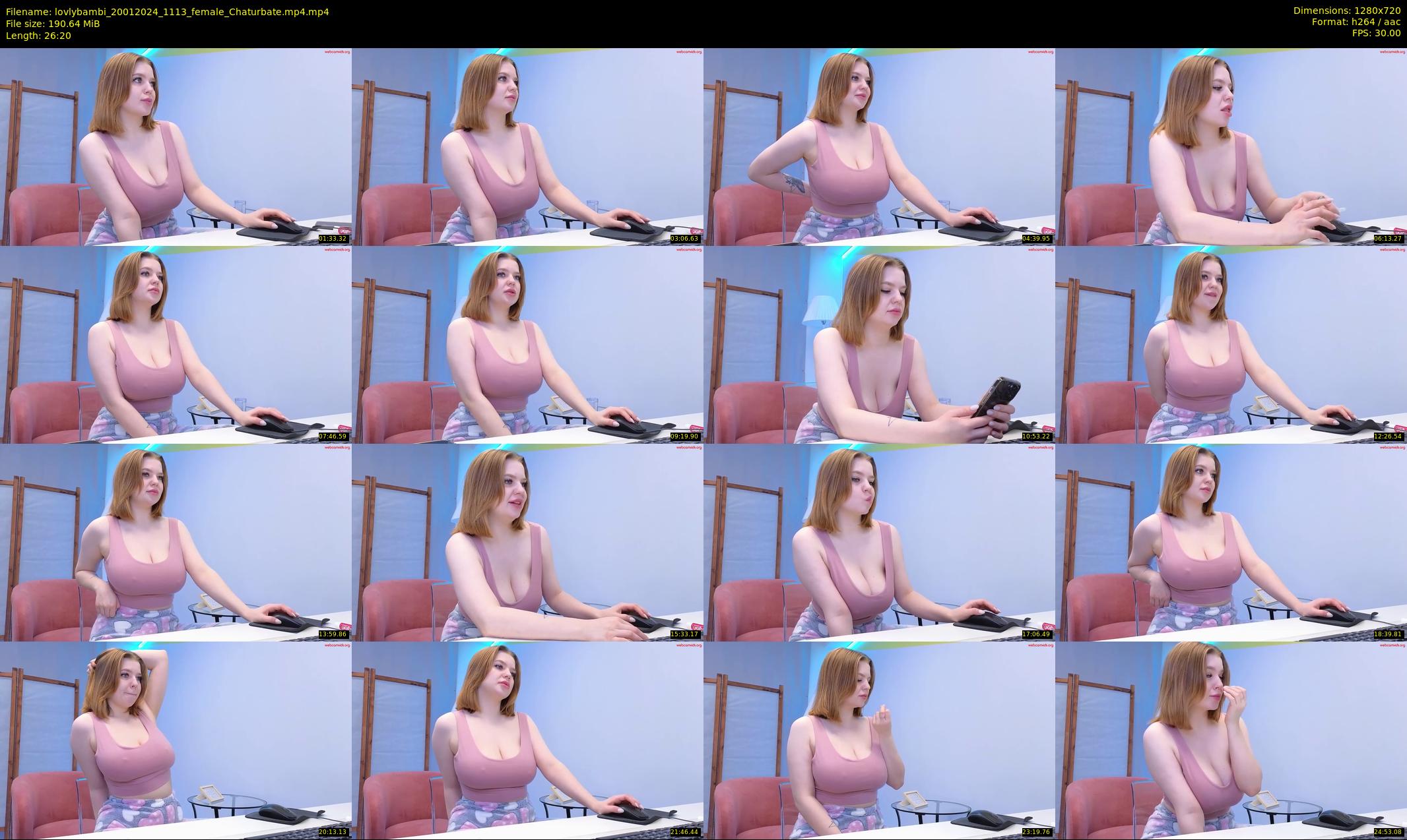lovlybambi — 27 minute Chaturbate female cam show recording, 720p, Jan 20, 2024