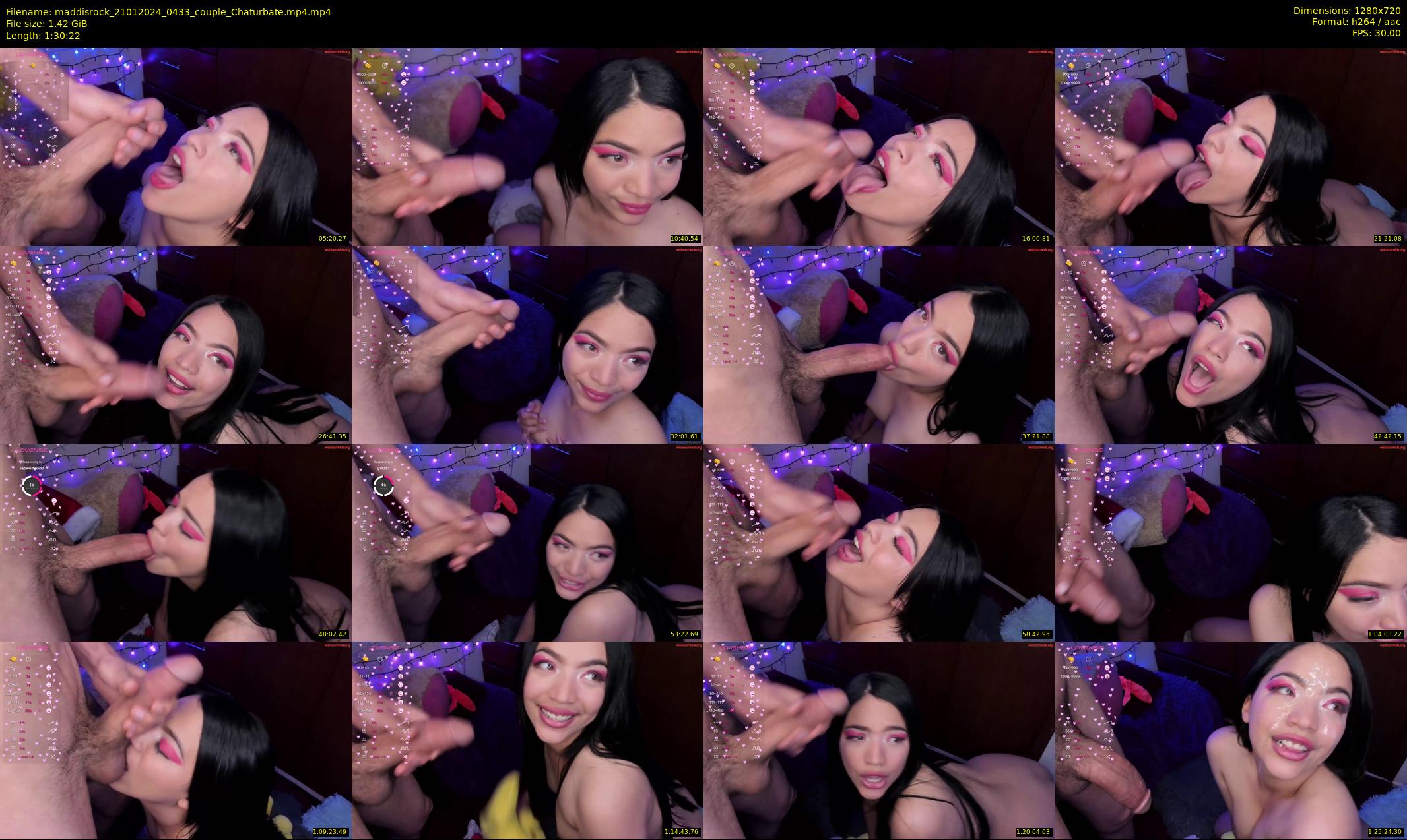maddisrock — 91 minute Chaturbate couple cam show recording, 720p, Jan 21, 2024