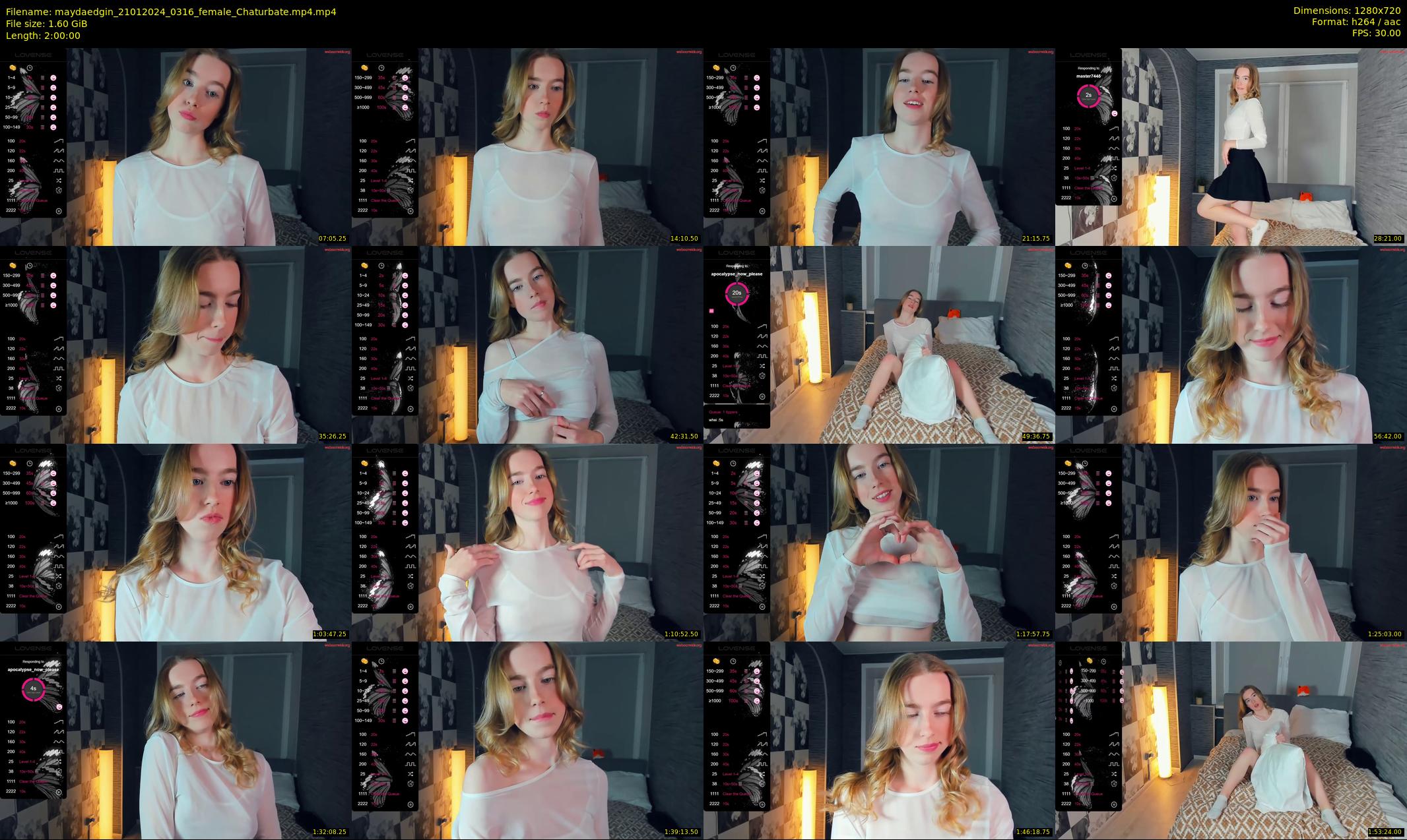 maydaedgin — 120 minute Chaturbate female cam show recording, 720p, Jan 21, 2024