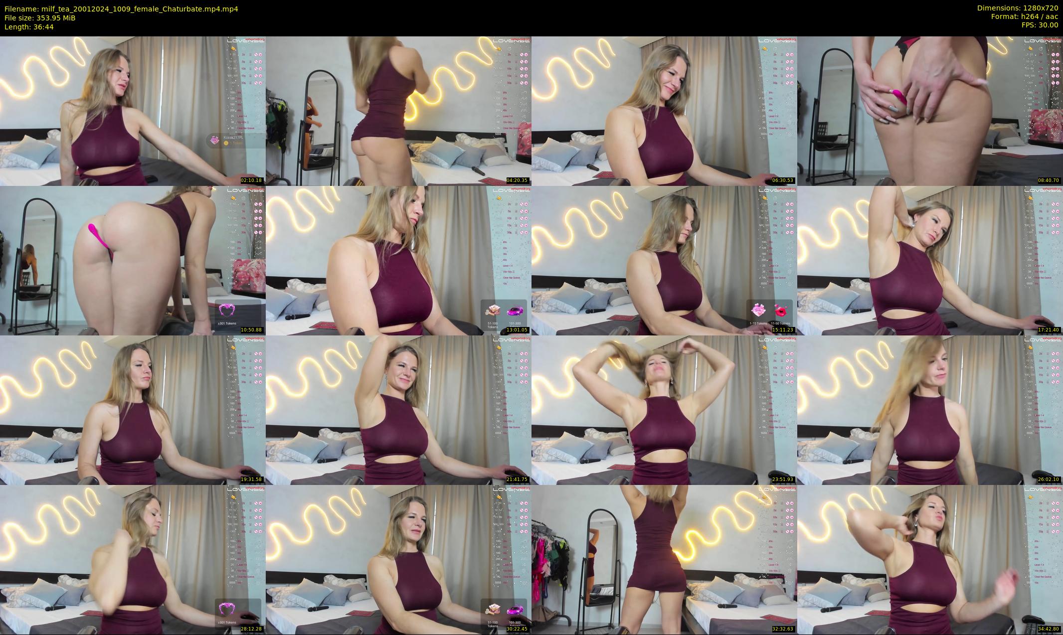 milf_tea — 37 minute Chaturbate female cam show recording, 720p, Jan 20, 2024