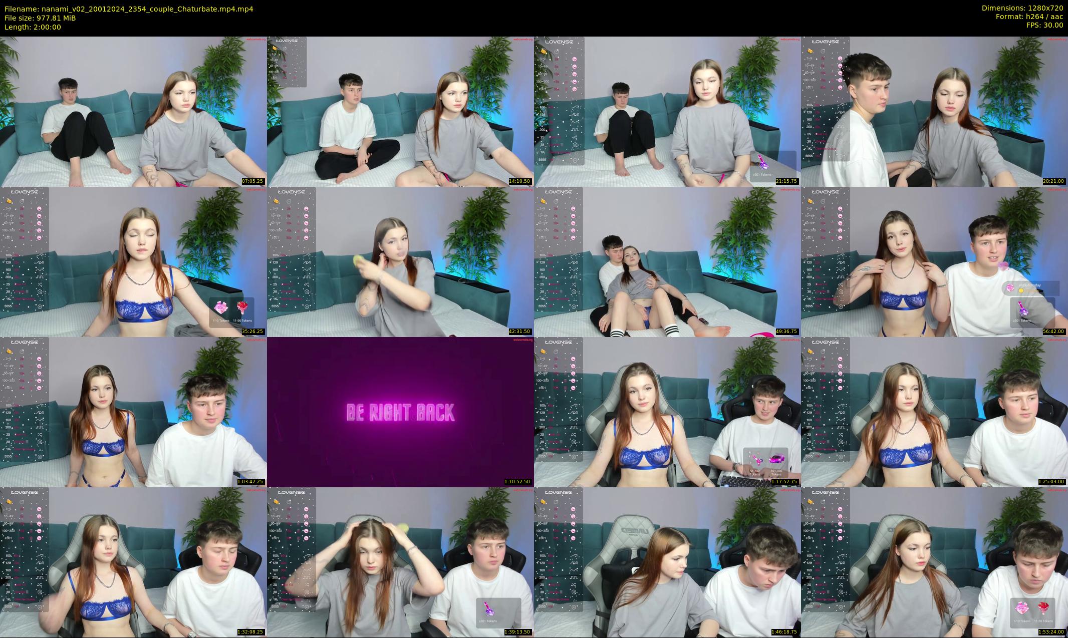 nanami_v02 — 120 minute Chaturbate couple cam show recording, 720p, Jan 20, 2024