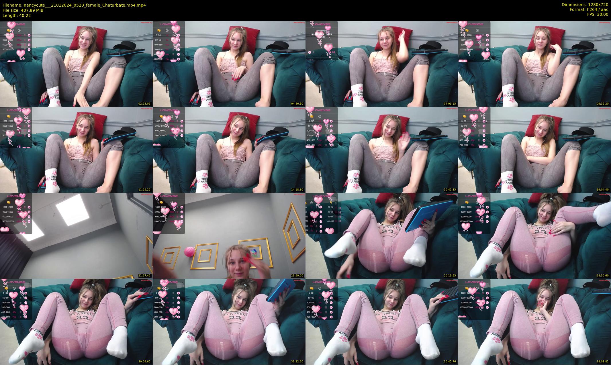 nancycute__ — 41 minute Chaturbate female cam show recording, 720p, Jan 21, 2024