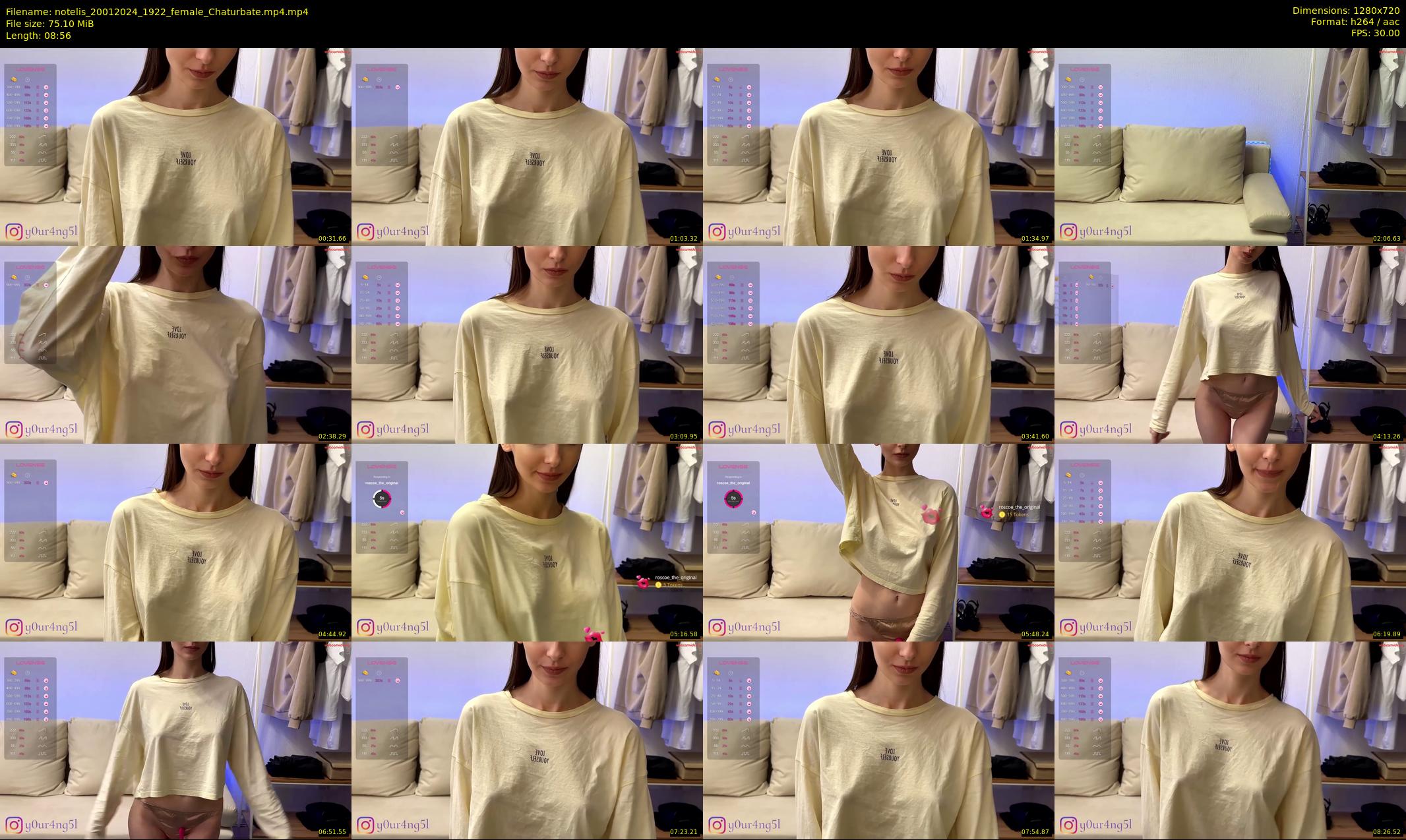 notelis — 9 minute Chaturbate female cam show recording, 720p, Jan 20, 2024