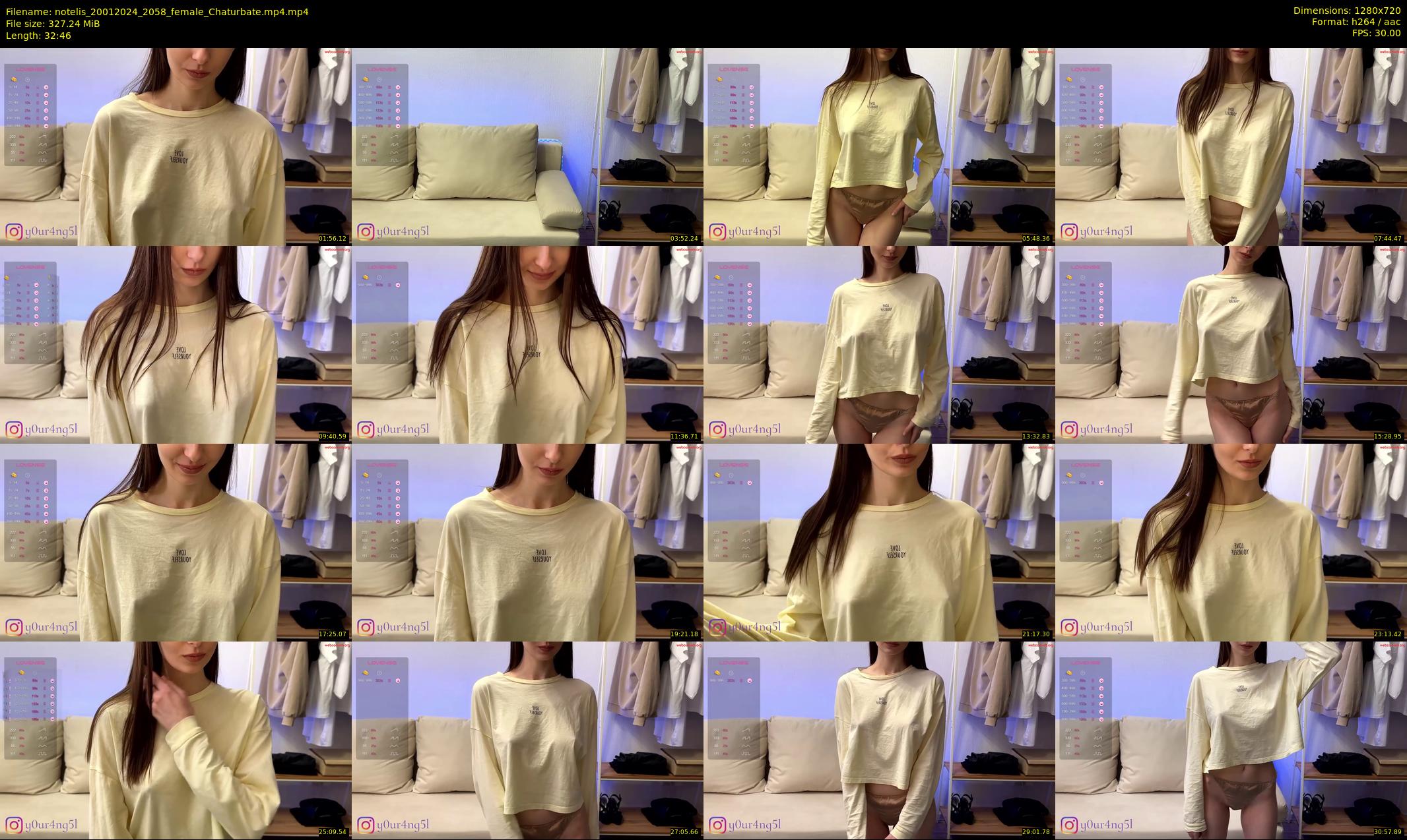 notelis — 33 minute Chaturbate female cam show recording, 720p, Jan 20, 2024