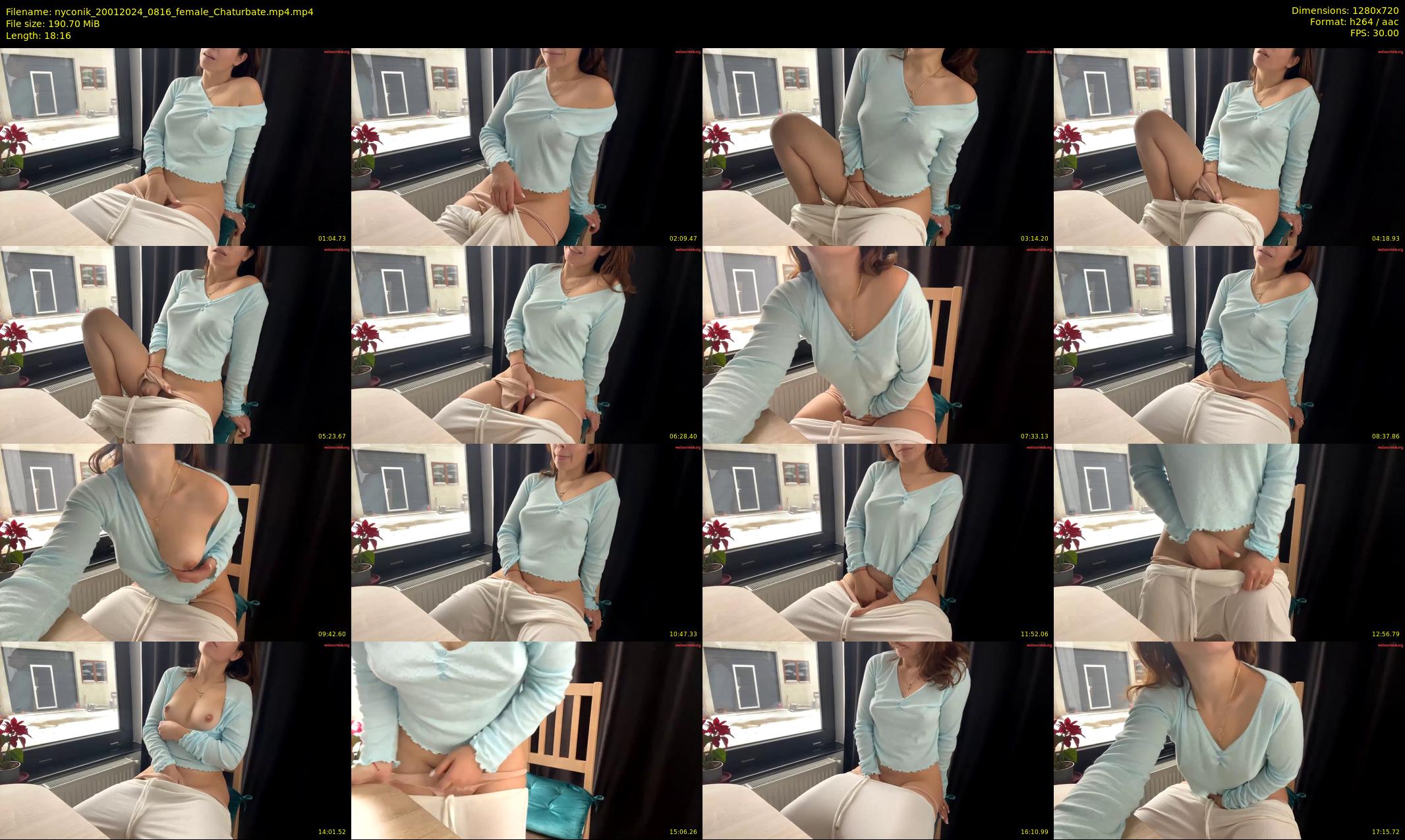 nyconik — 19 minute Chaturbate female cam show recording, 720p, Jan 20, 2024