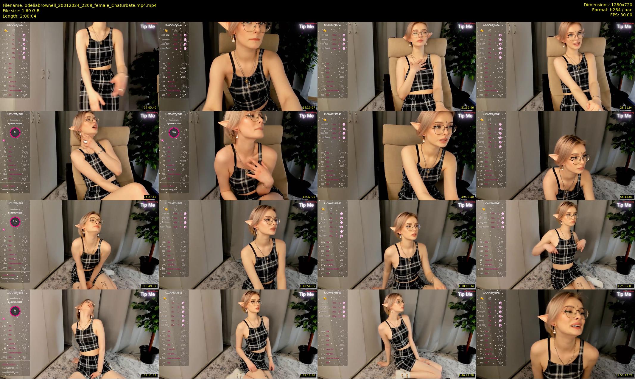 odeliabrownell — 121 minute Chaturbate female cam show recording, 720p, Jan 20, 2024