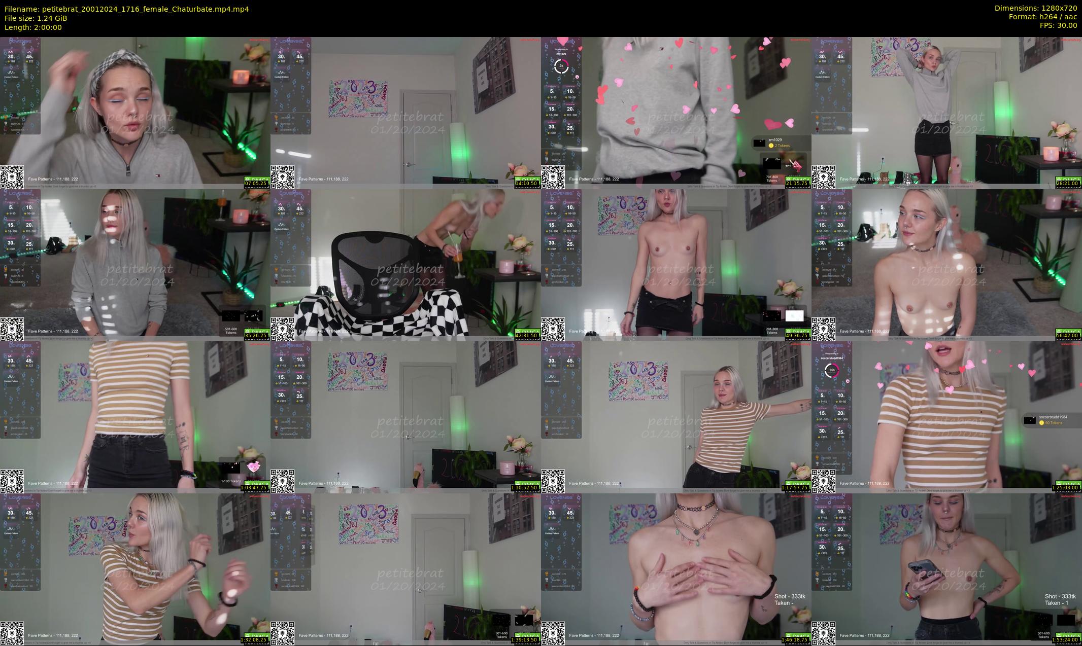 petitebrat — 120 minute Chaturbate female cam show recording, 720p, Jan 20, 2024