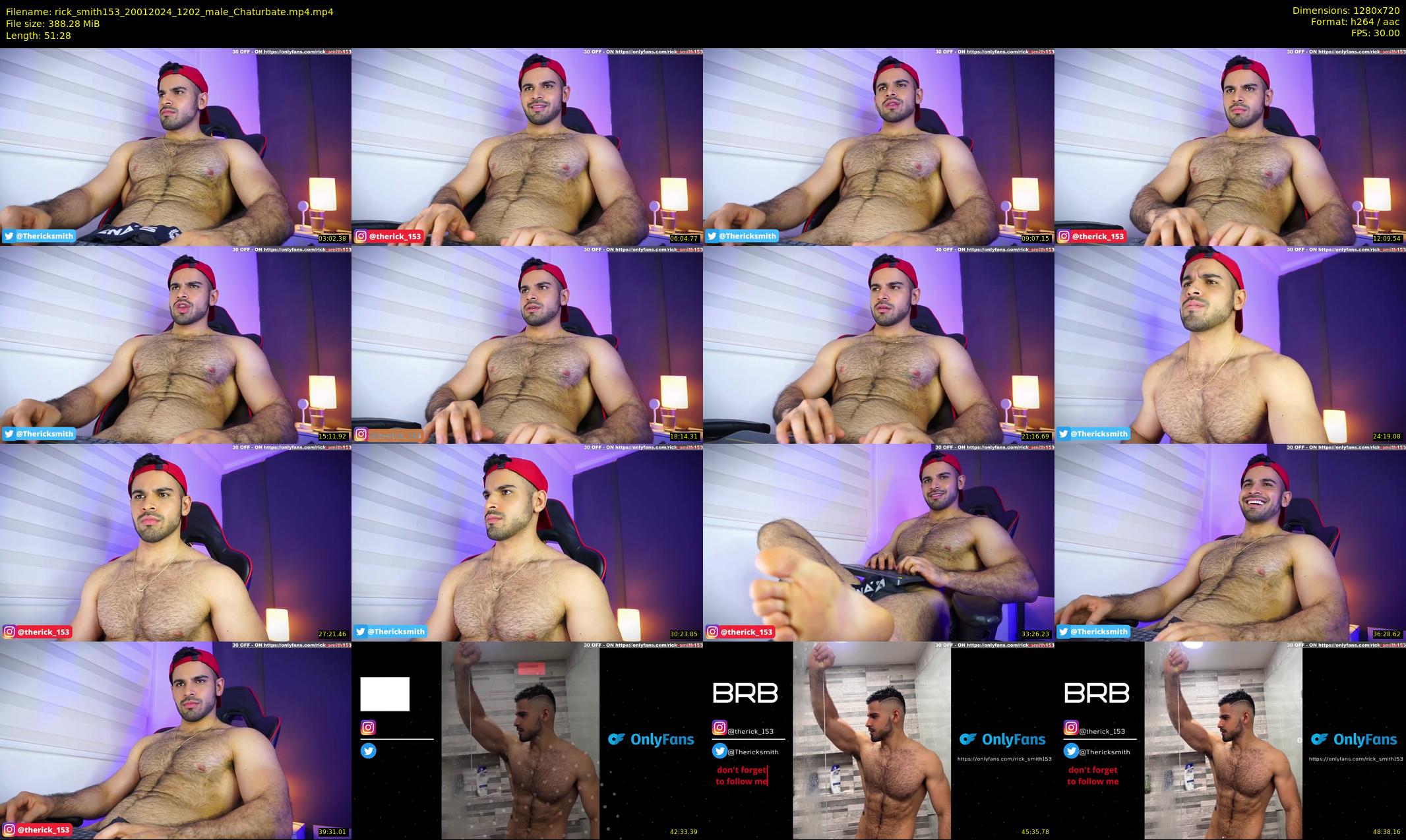 rick_smith153 — 52 minute Chaturbate male cam show recording, 720p, Jan 20, 2024