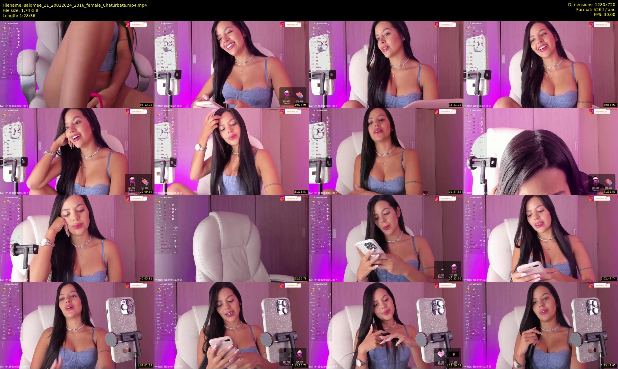 salomee_11 — 89 minute Chaturbate female cam show recording, 720p, Jan 20, 2024