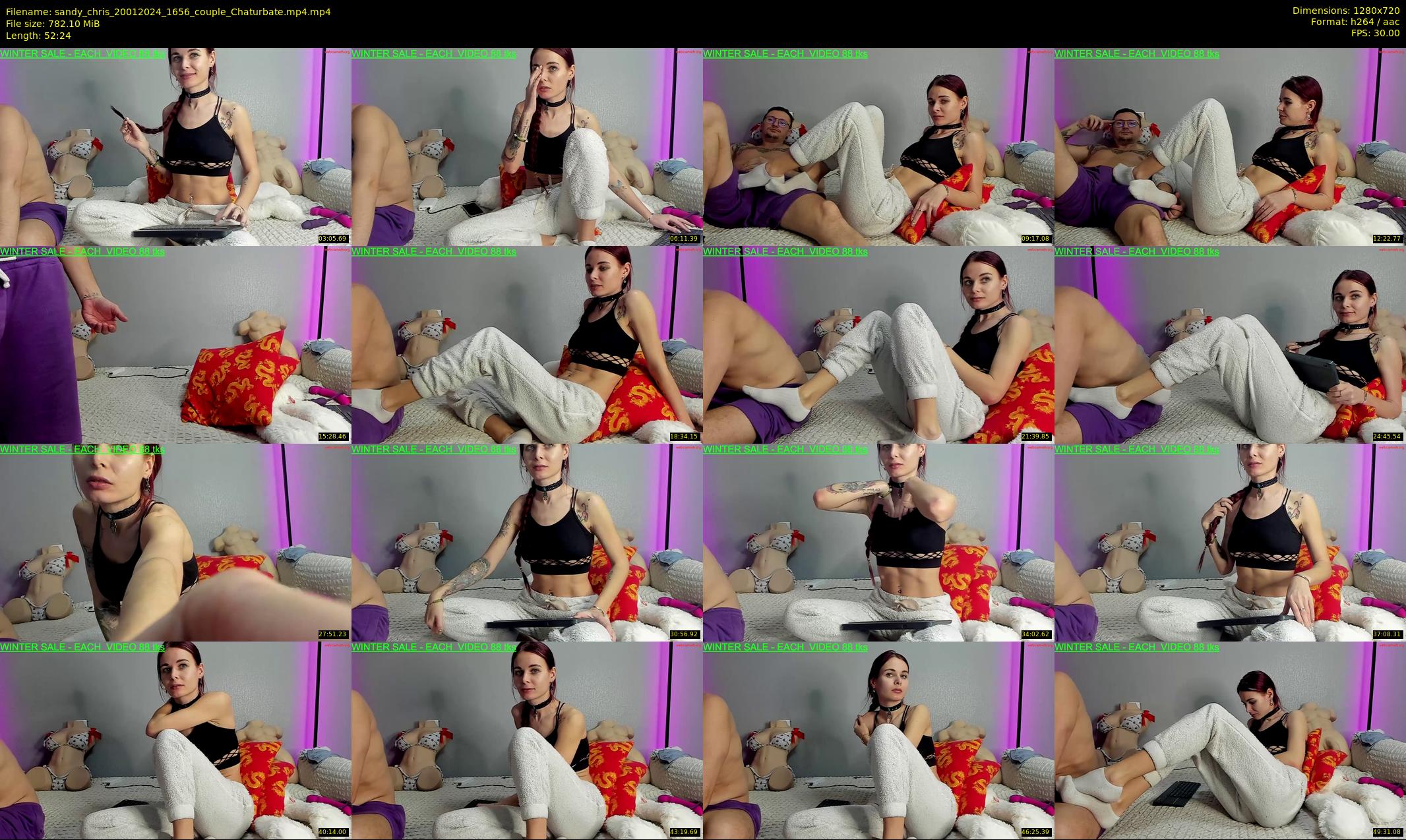 sandy_chris — 53 minute Chaturbate couple cam show recording, 720p, Jan 20, 2024