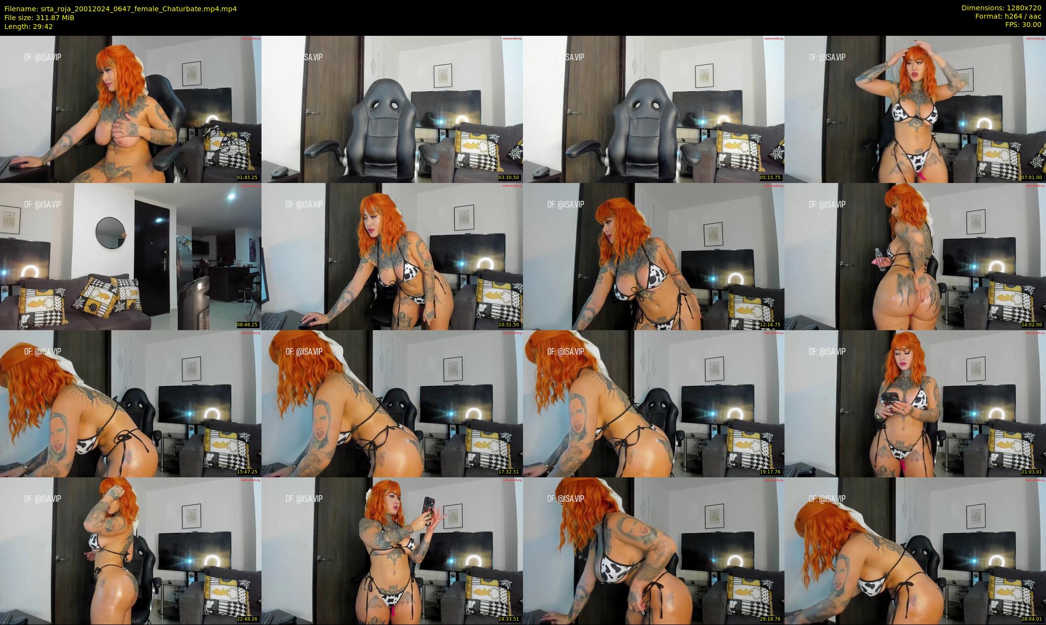 srta_roja — 30 minute Chaturbate female cam show recording, 720p, Jan 20, 2024