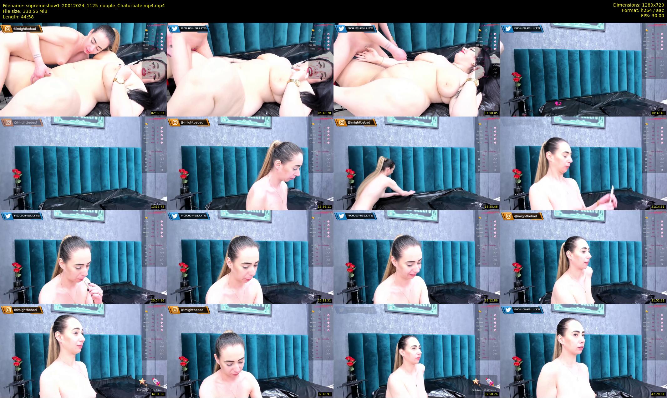 supremeshow1 — 45 minute Chaturbate couple cam show recording, 720p, Jan 20, 2024