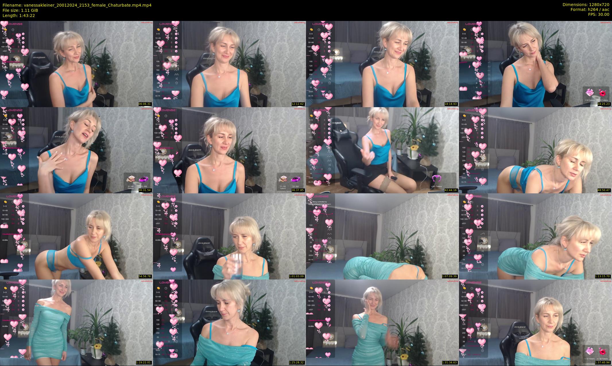 vanessakleiner — 104 minute Chaturbate female cam show recording, 720p, Jan 20, 2024