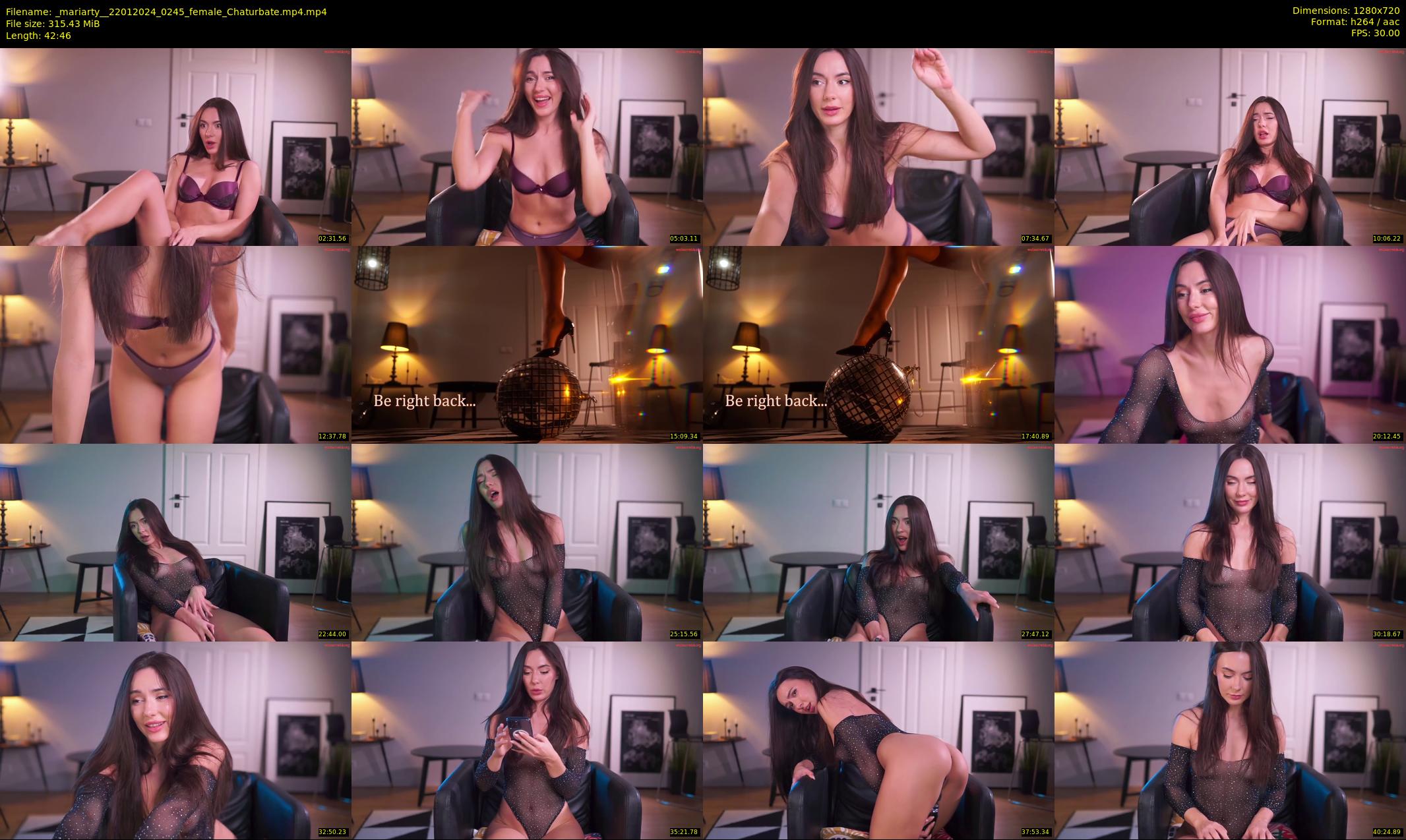 _mariarty_ — 43 minute Chaturbate female cam show recording, 720p, Jan 22, 2024
