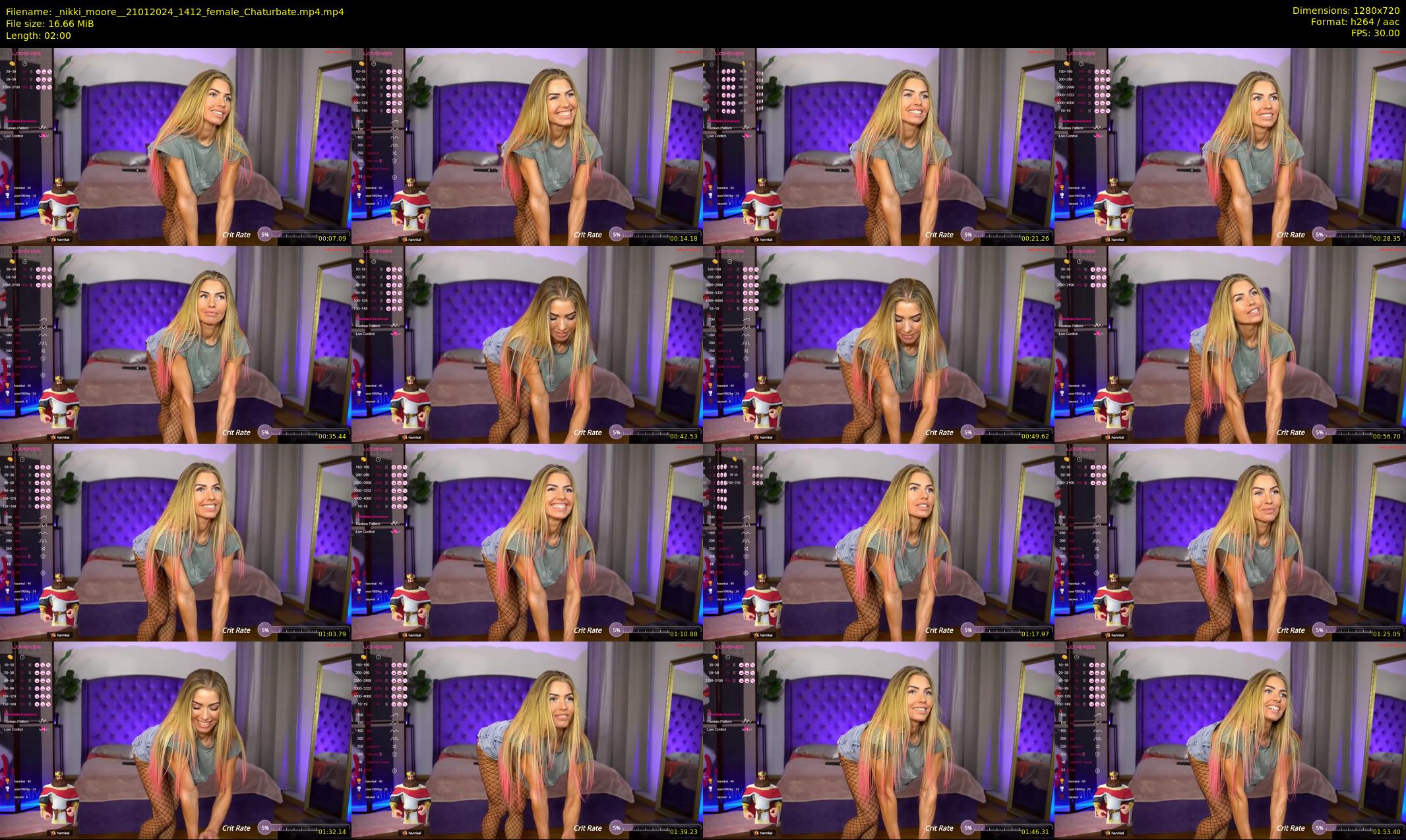 _nikki_moore_ — 2 minute Chaturbate female cam show recording, 720p, Jan 21, 2024