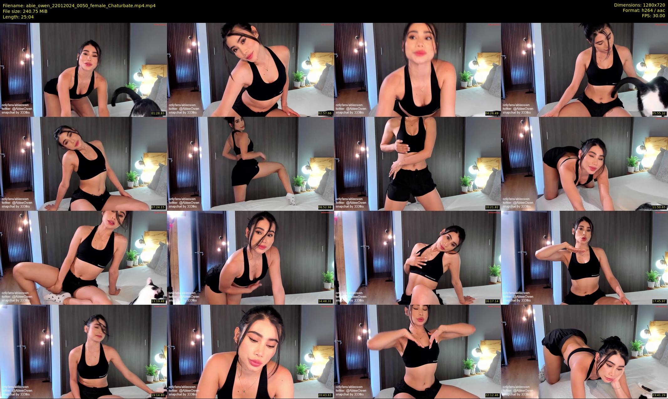abie_owen — 26 minute Chaturbate female cam show recording, 720p, Jan 22, 2024