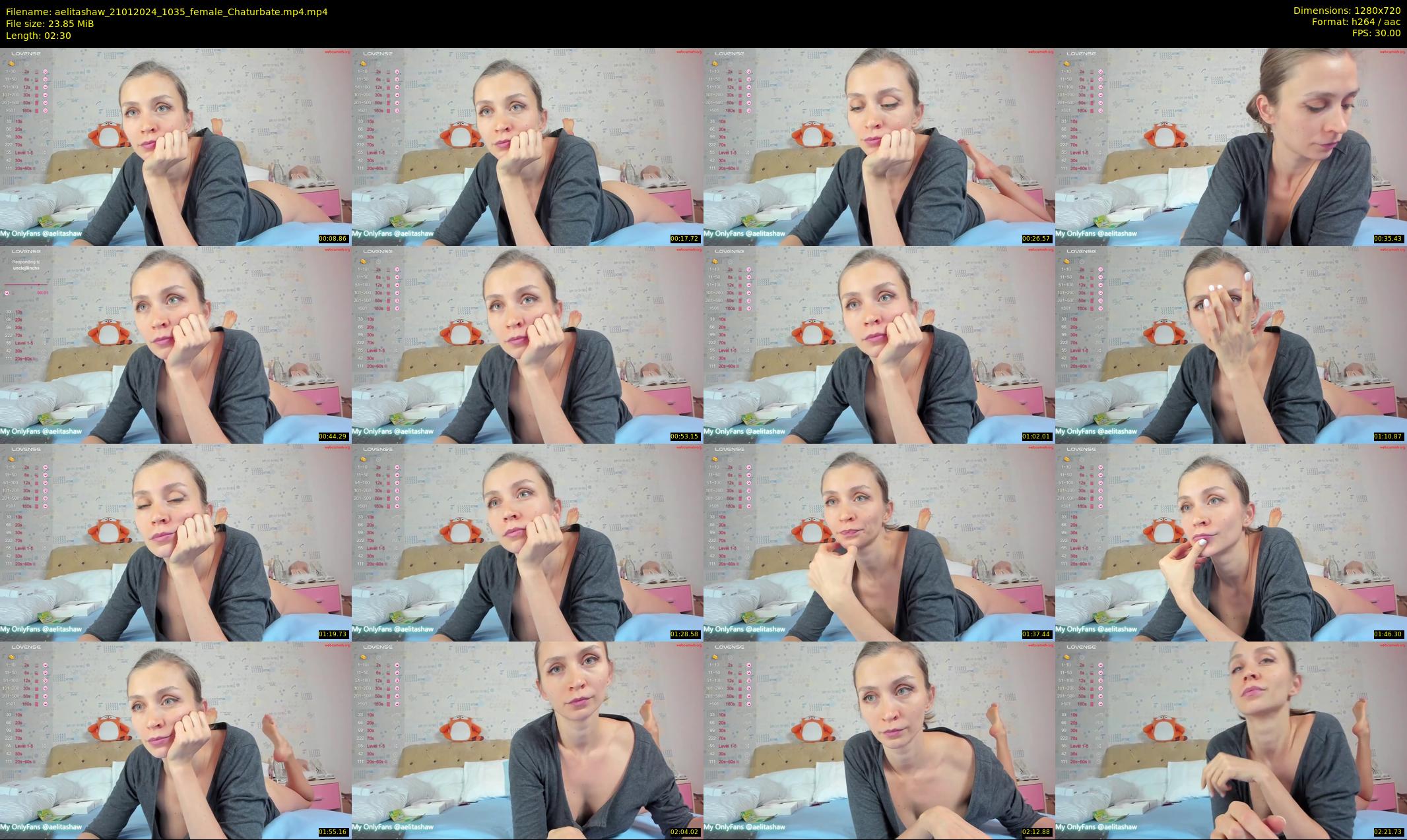 aelitashaw — 3 minute Chaturbate female cam show recording, 720p, Jan 21, 2024