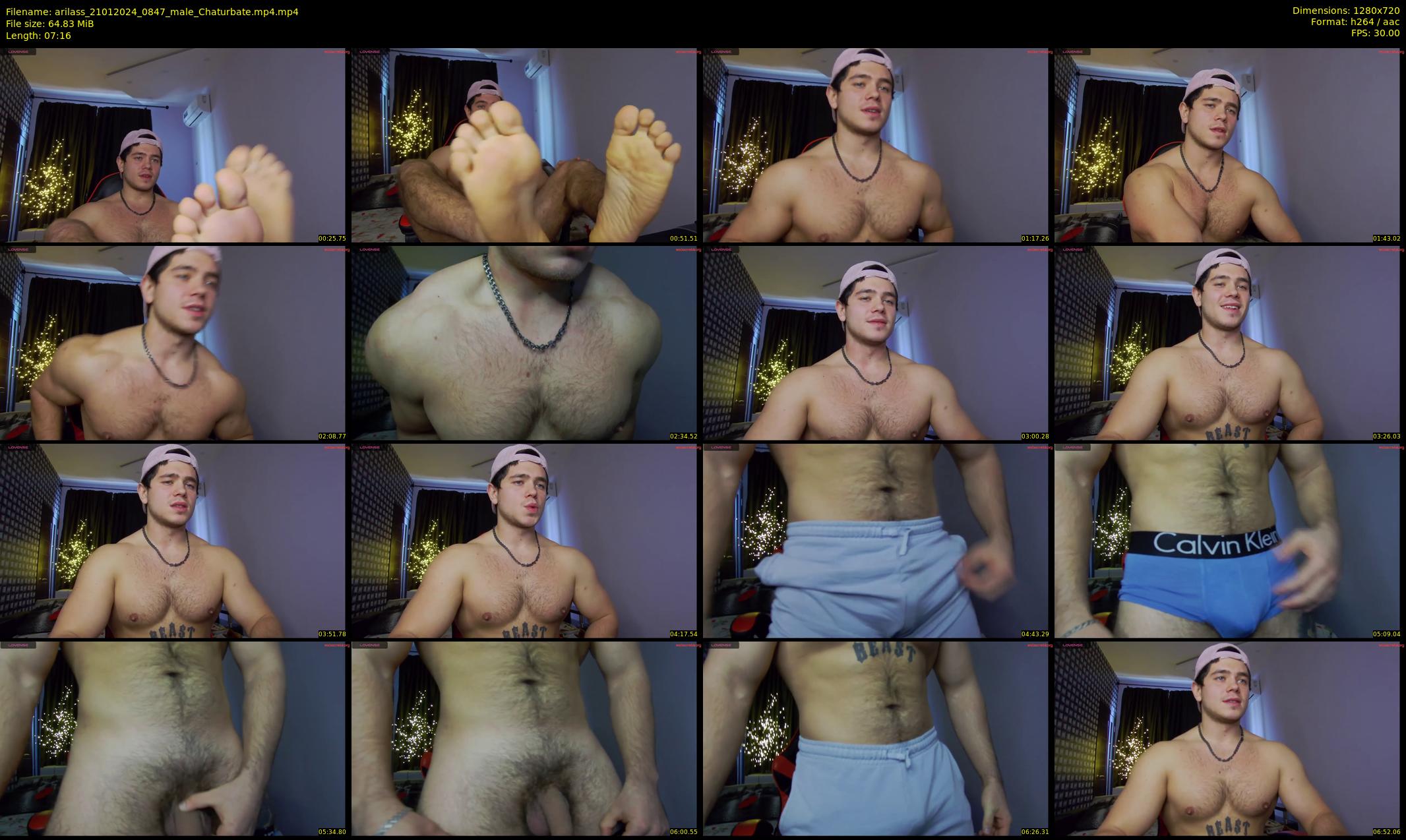 arilass — 8 minute Chaturbate male cam show recording, 720p, Jan 21, 2024