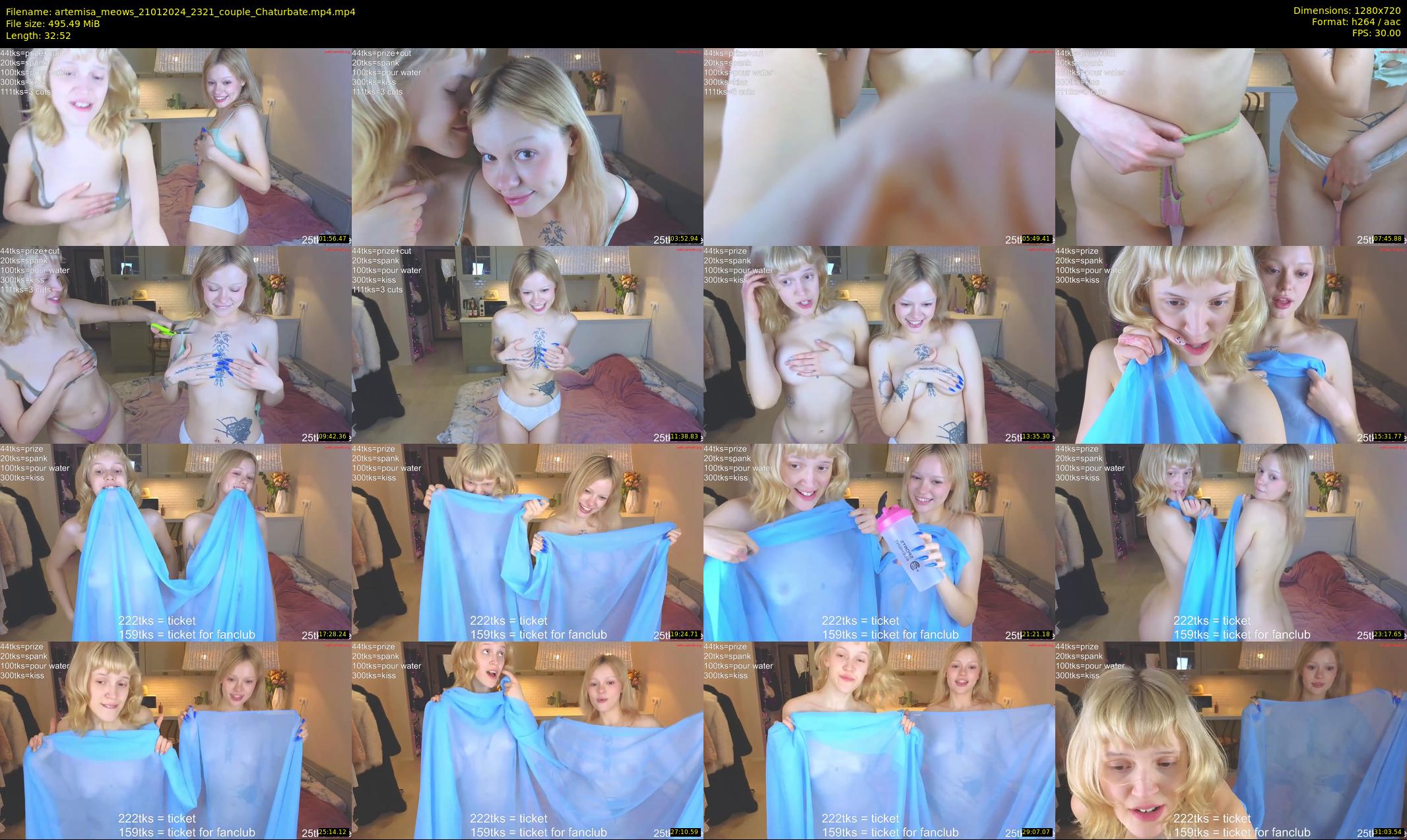 artemisa_meows — 33 minute Chaturbate couple cam show recording, 720p, Jan 21, 2024