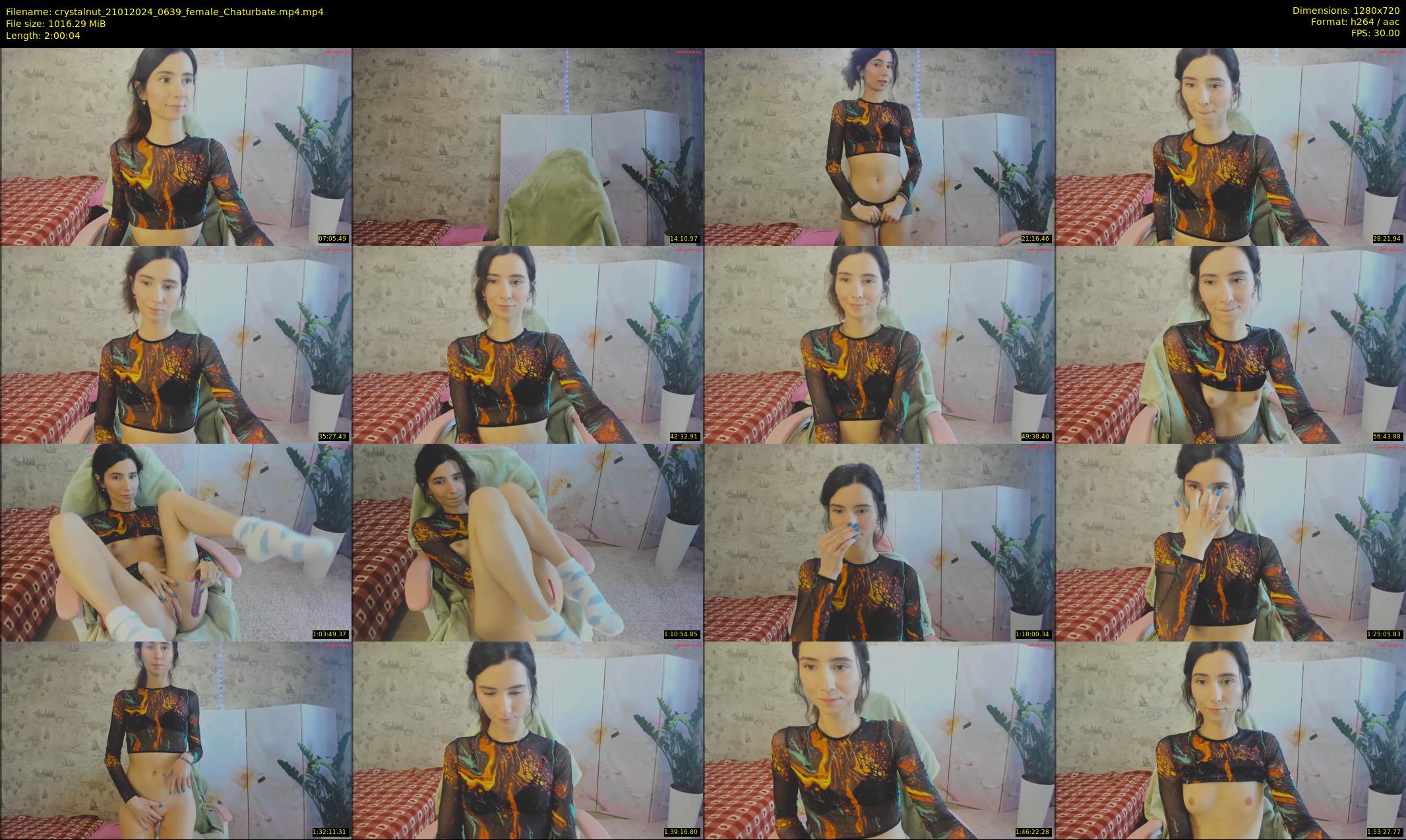 crystalnut — 121 minute Chaturbate female cam show recording, 720p, Jan 21, 2024