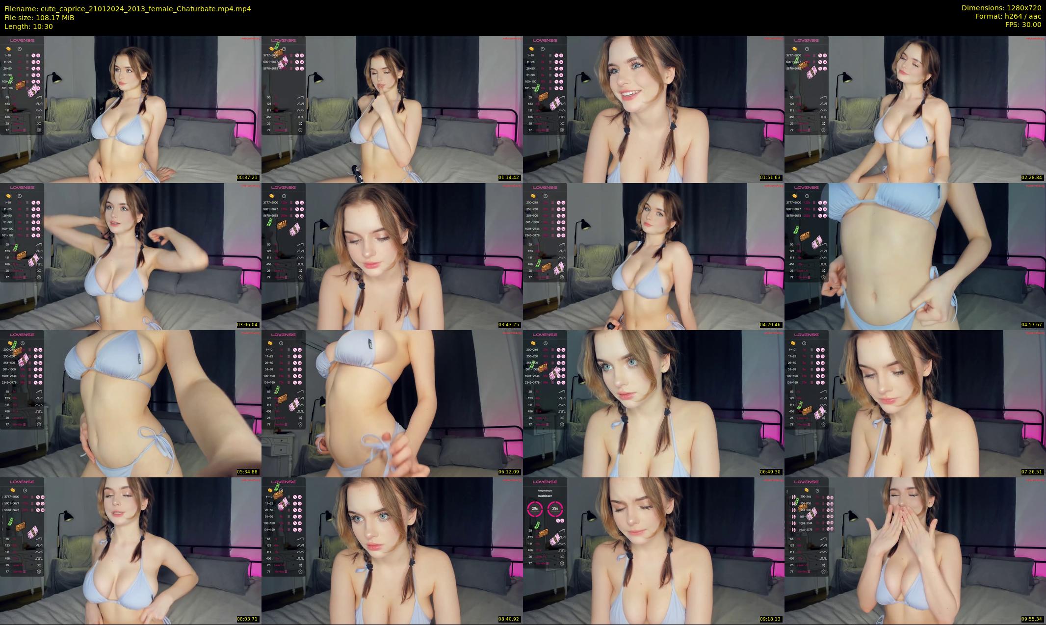 cute_caprice — 11 minute Chaturbate female cam show recording, 720p, Jan 21, 2024