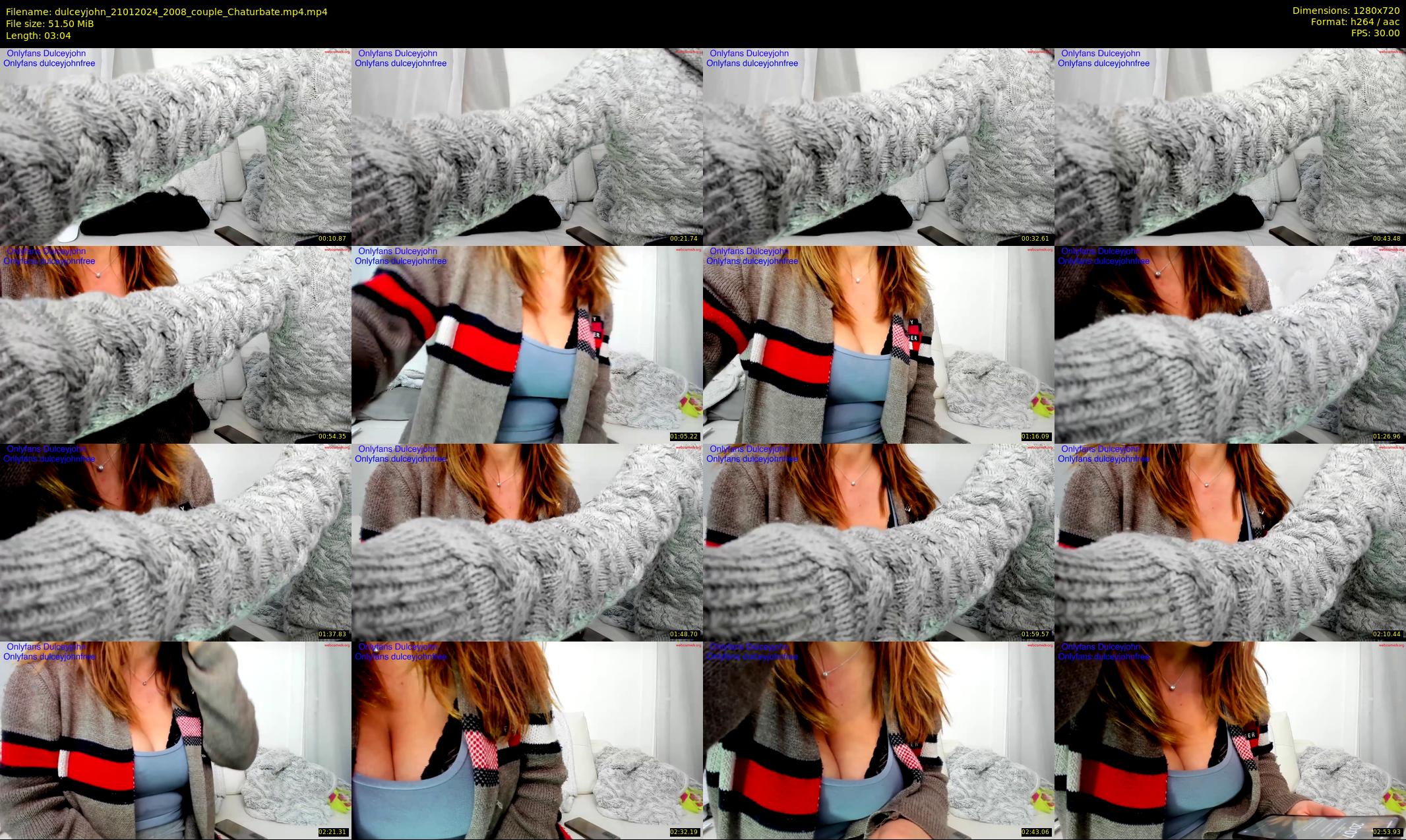 dulceyjohn — 4 minute Chaturbate female cam show recording, 720p, Jan 21, 2024