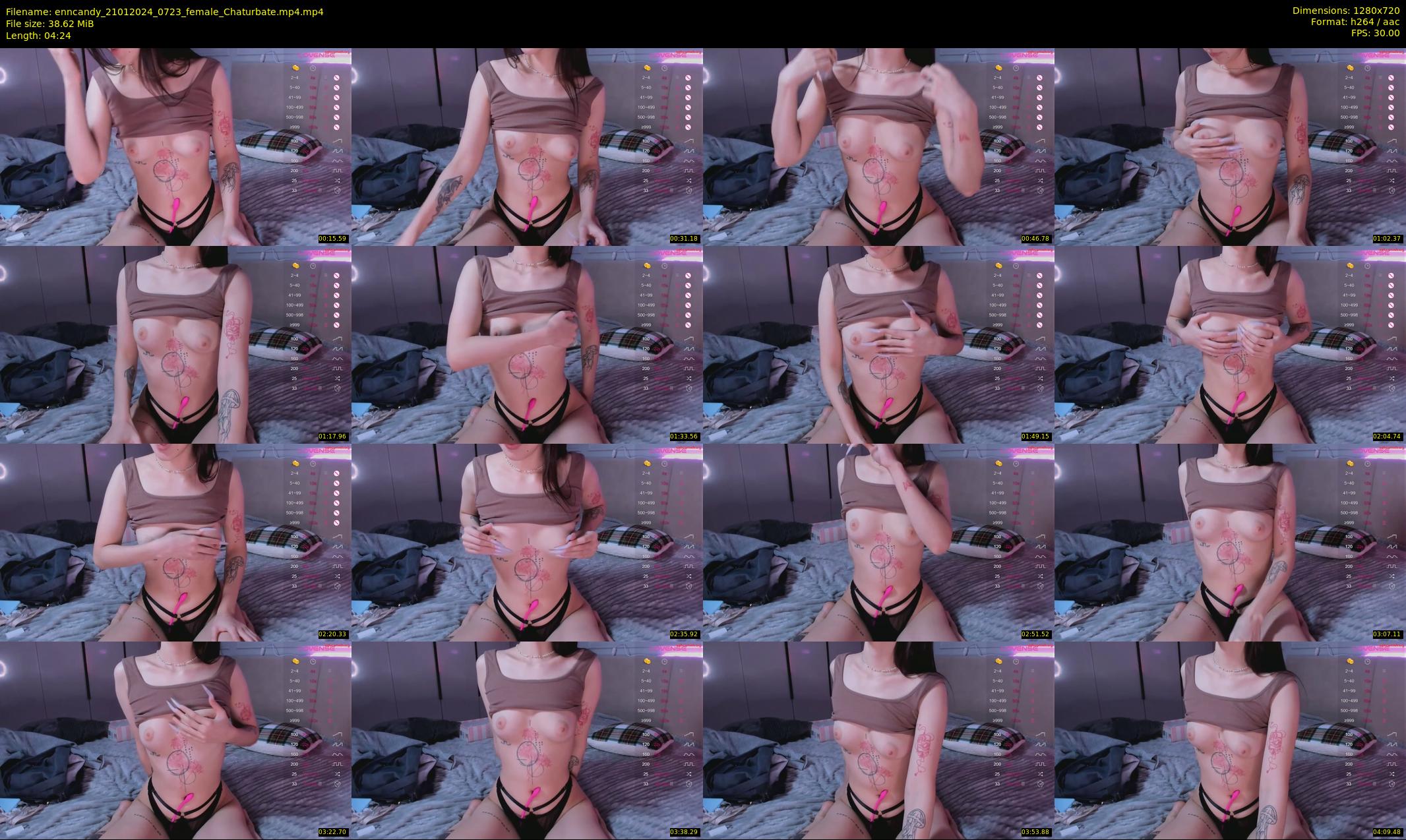 enncandy — 5 minute Chaturbate female cam show recording, 720p, Jan 21, 2024