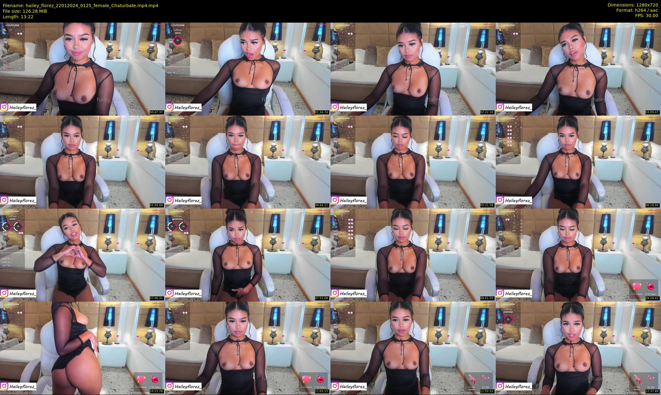 hailey_florez — 14 minute Chaturbate female cam show recording, 720p, Jan 22, 2024