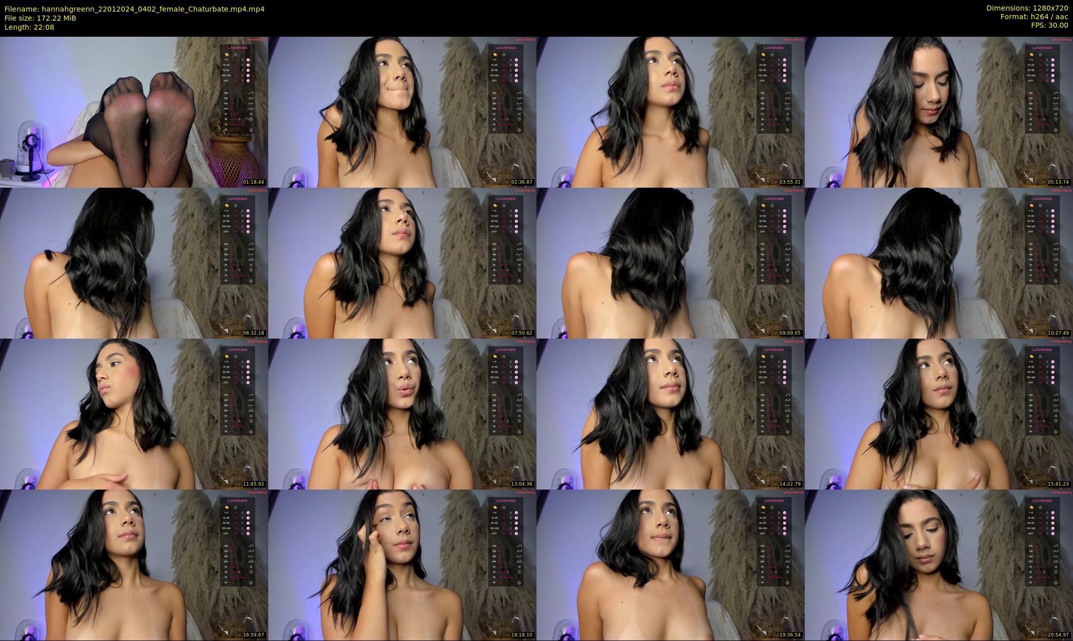 hannahgreenn — 23 minute Chaturbate female cam show recording, 720p, Jan 22, 2024