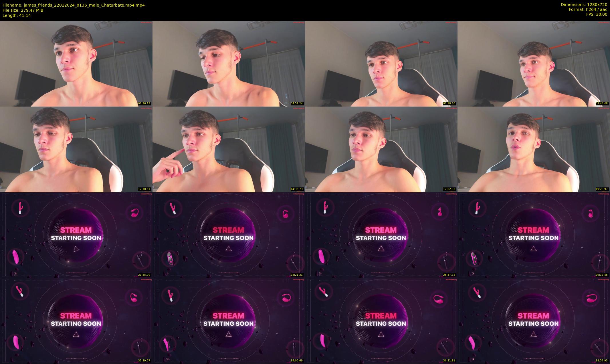 james_friends — 42 minute Chaturbate male cam show recording, 720p, Jan 22, 2024
