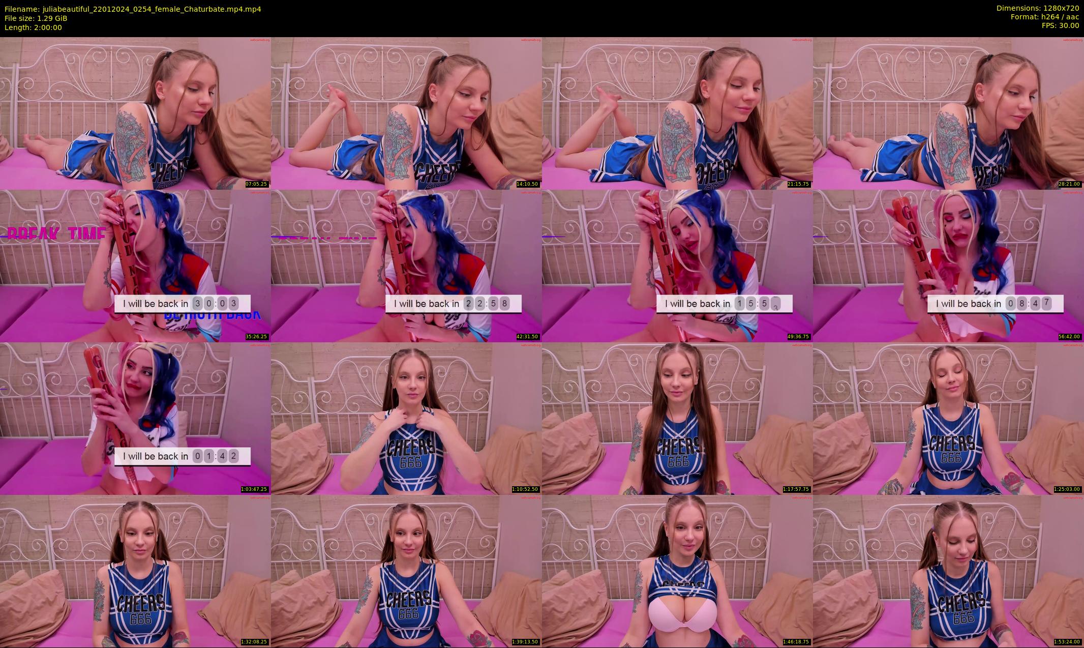 juliabeautiful — 120 minute Chaturbate female cam show recording, 720p, Jan 22, 2024